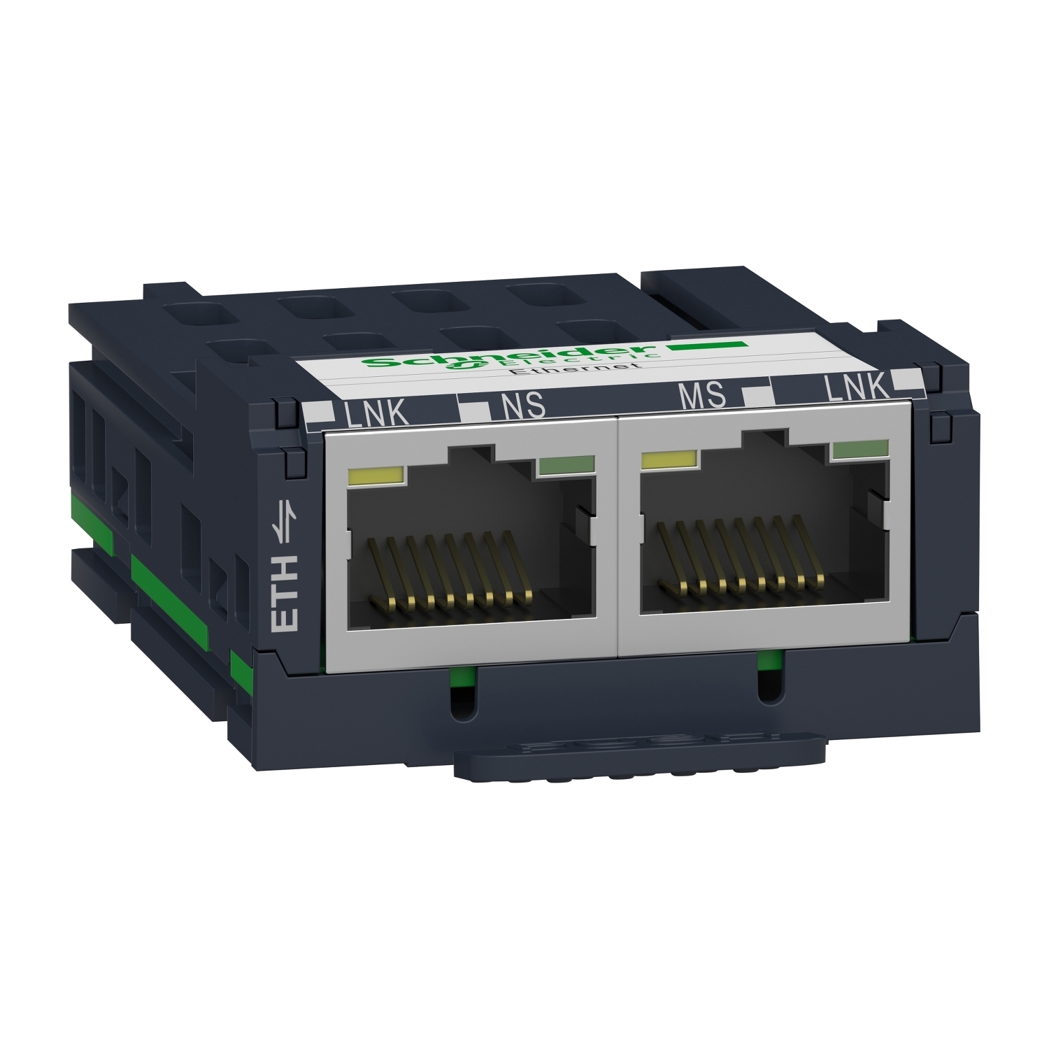 Modbus TCP communication module for ZBRN1, Harmony XB5R, 2 Ethernet RJ45 connectors