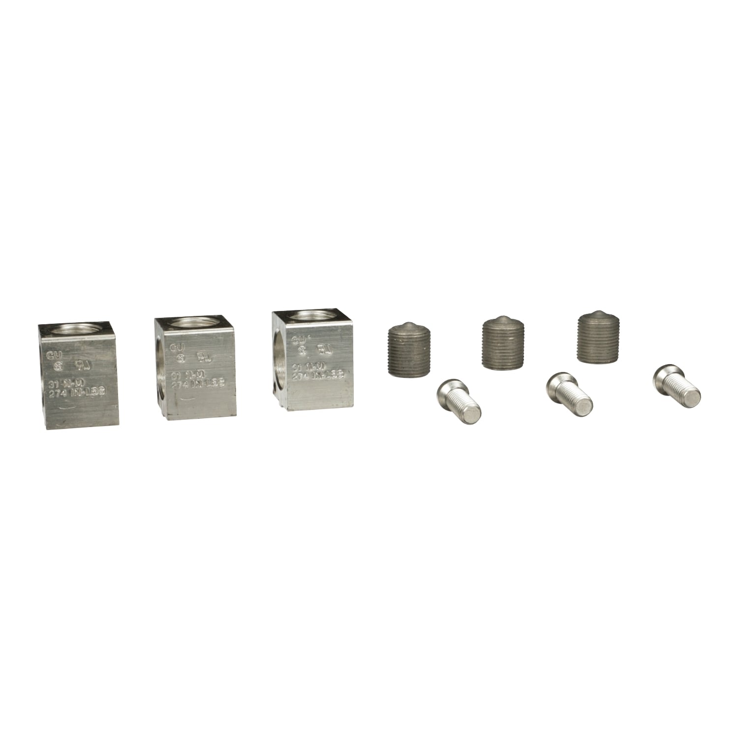 Circuit breaker accessory, PowerPacT L, lug kit, mechanical, 250/400A, 2 AWG to 600kcmil, copper, qty 3