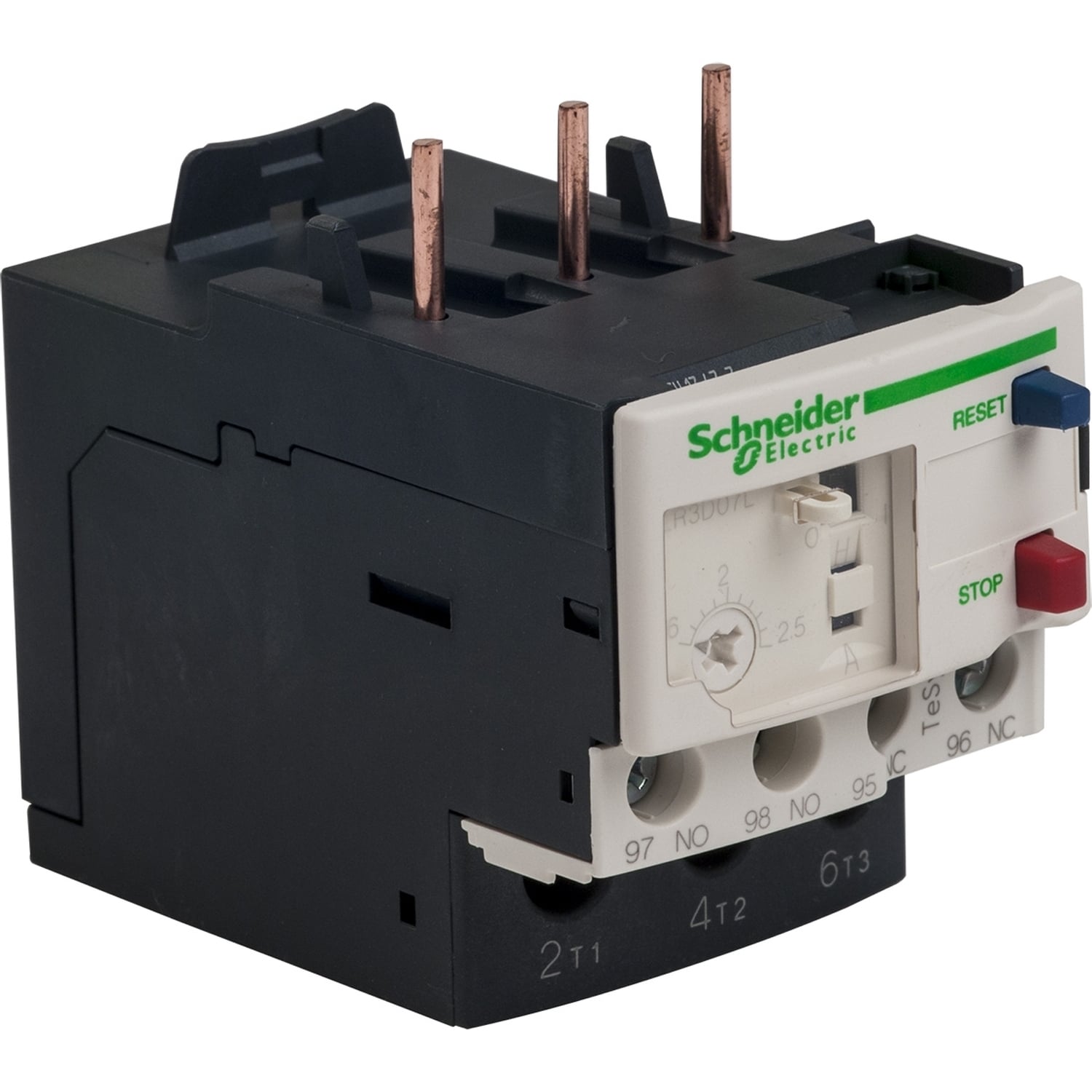 Thermal overload relay, TeSys Deca, 690VAC, 1.6 to 2.5A, 1NO+1NC, class 20, for unbalanced loads