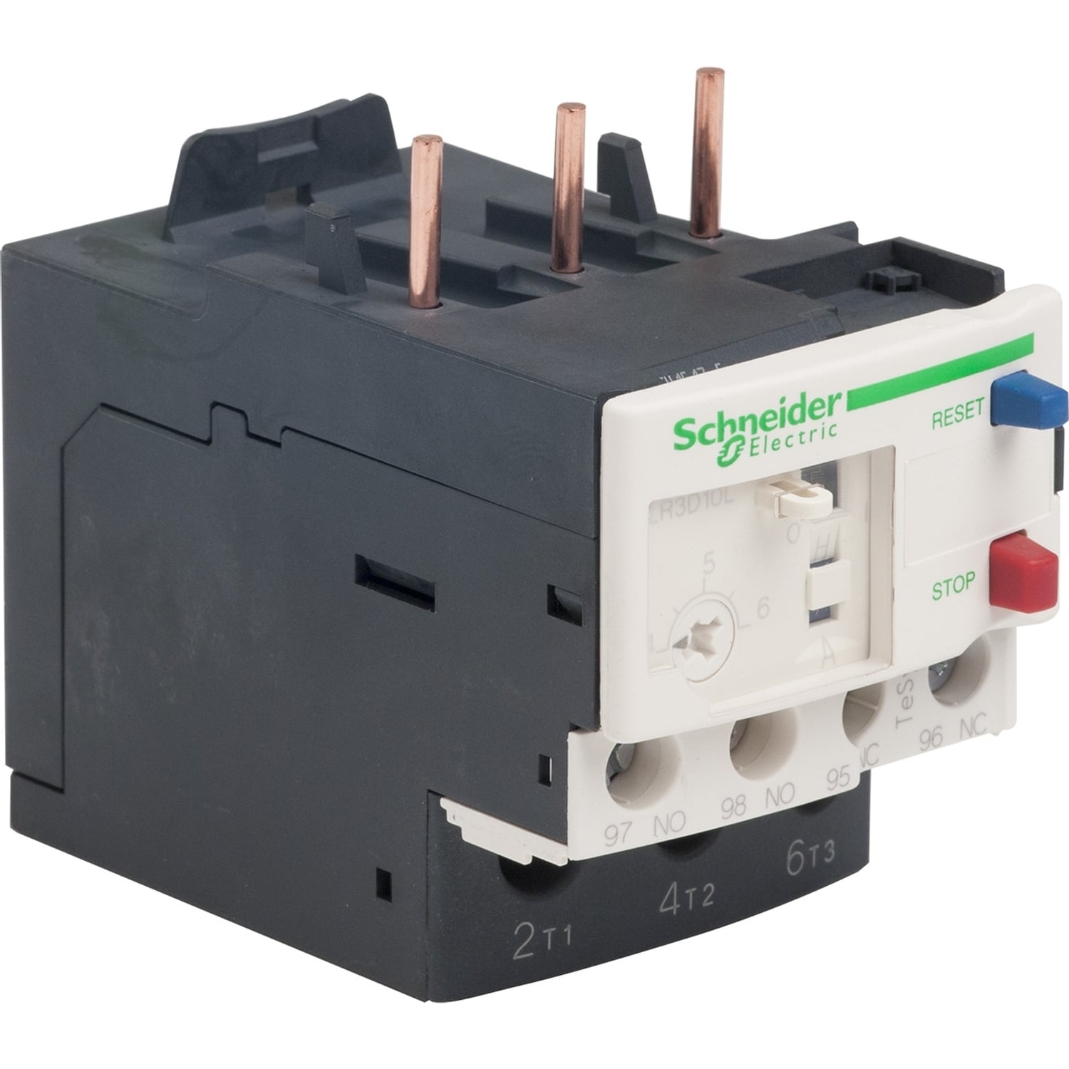 Thermal overload relay, TeSys Deca, 690VAC, 4 to 6A, 1NO+1NC, class 20, for unbalanced loads