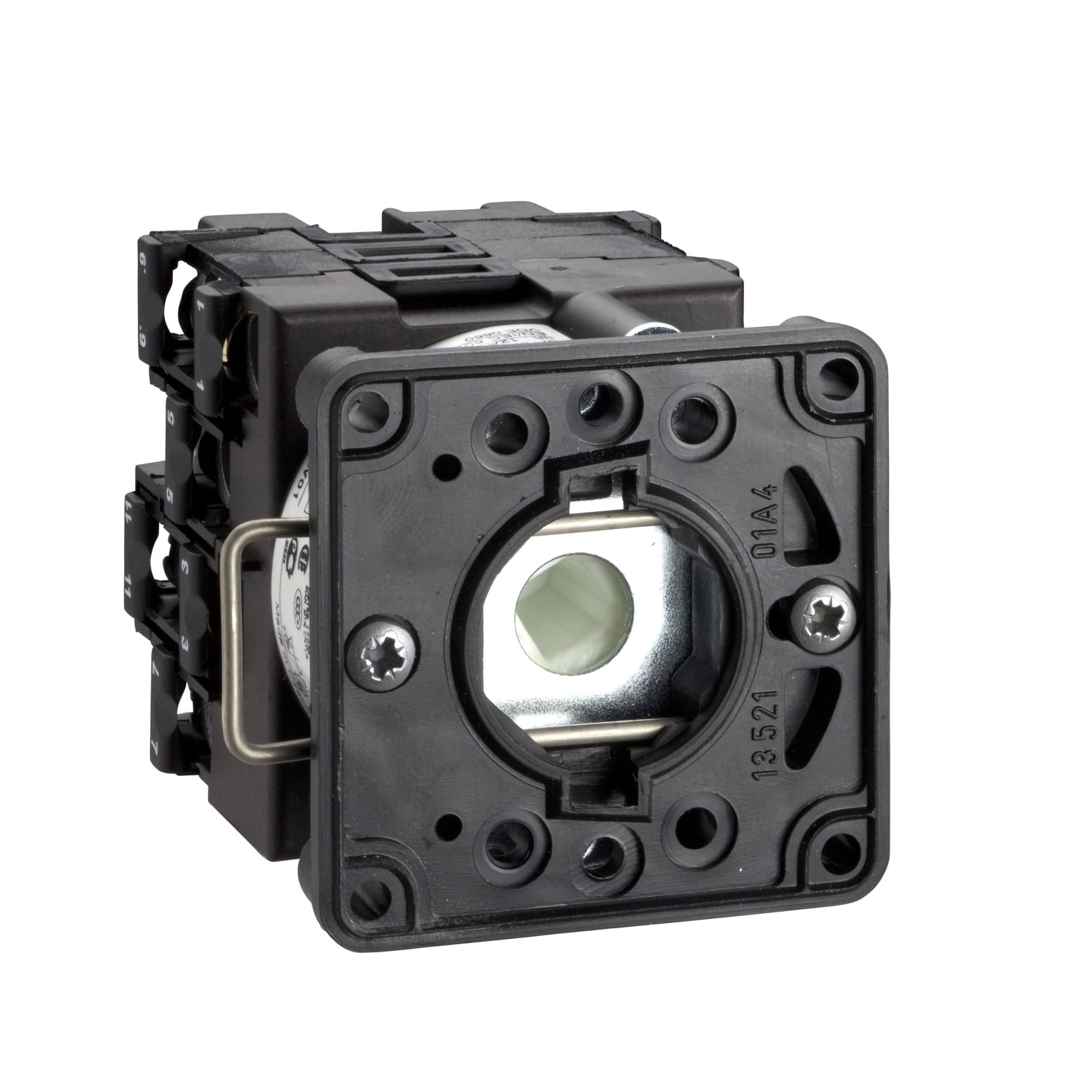 Cam switch body for BCD encoded withoutput switch, Harmony K, 22mm, plastic, 1 pole, 11 positions, 45 degree, 12A