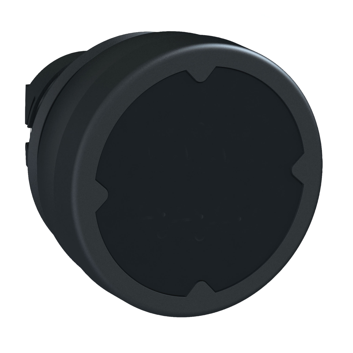 ZB5AC280 Harmony Flush Large Spring Return Standard Pushbutton Head With Integrated Bellow, 22 mm, Round Shape, Plastic, Black