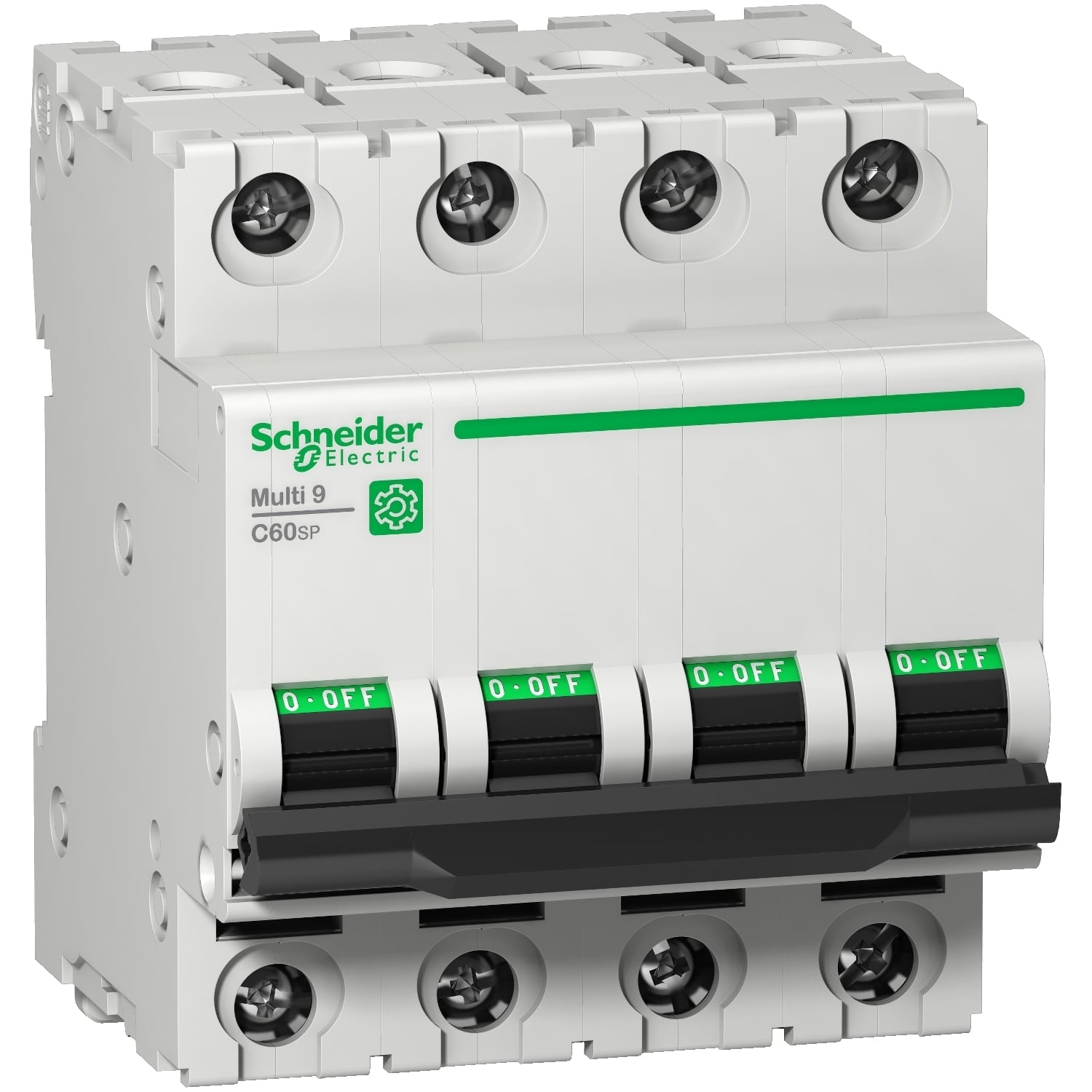 Miniature circuit breaker (MCB), Multi9 C60SP, 4P, 16A, C curve, 10kA (UL1077), 10kA (IEC/EN 60947-2)