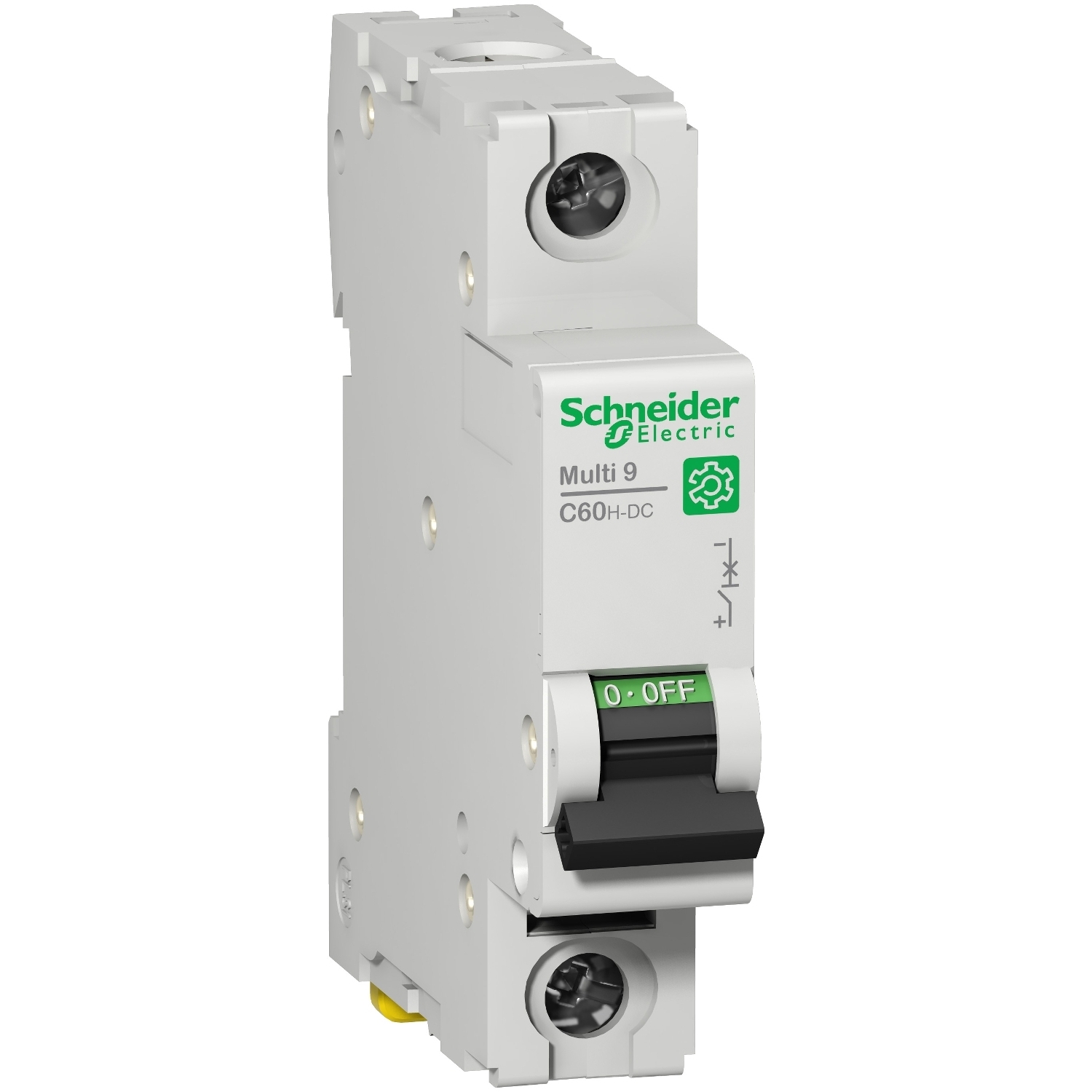 Miniature circuit breaker (MCB), Multi9 C60H-DC, 1P, 3A, C curve, 5kA (UL 1077), 6kA (IEC/EN 60947-2)
