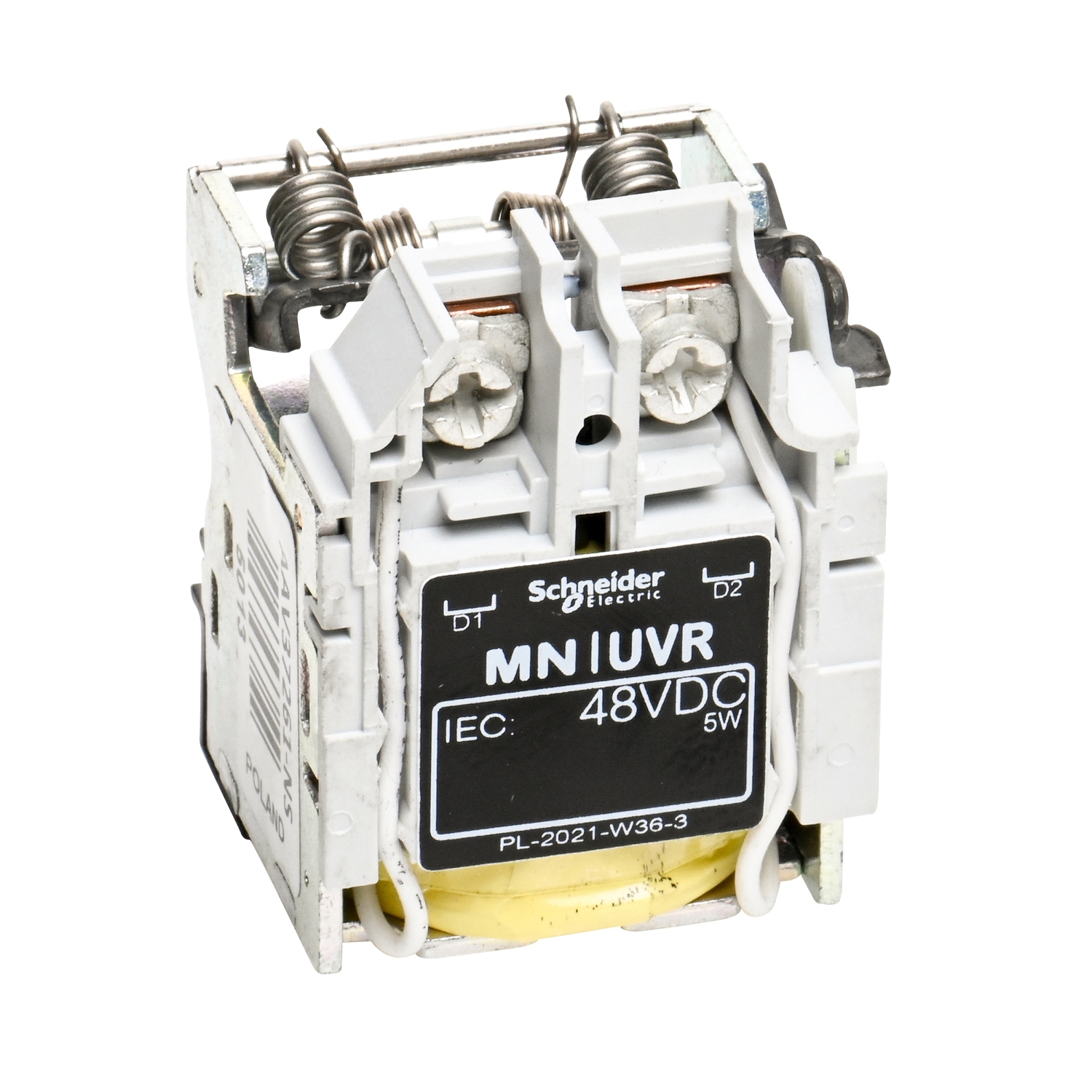 Circuit breaker accessory, PowerPacT H/J/L, undervoltage trip, 48VDC