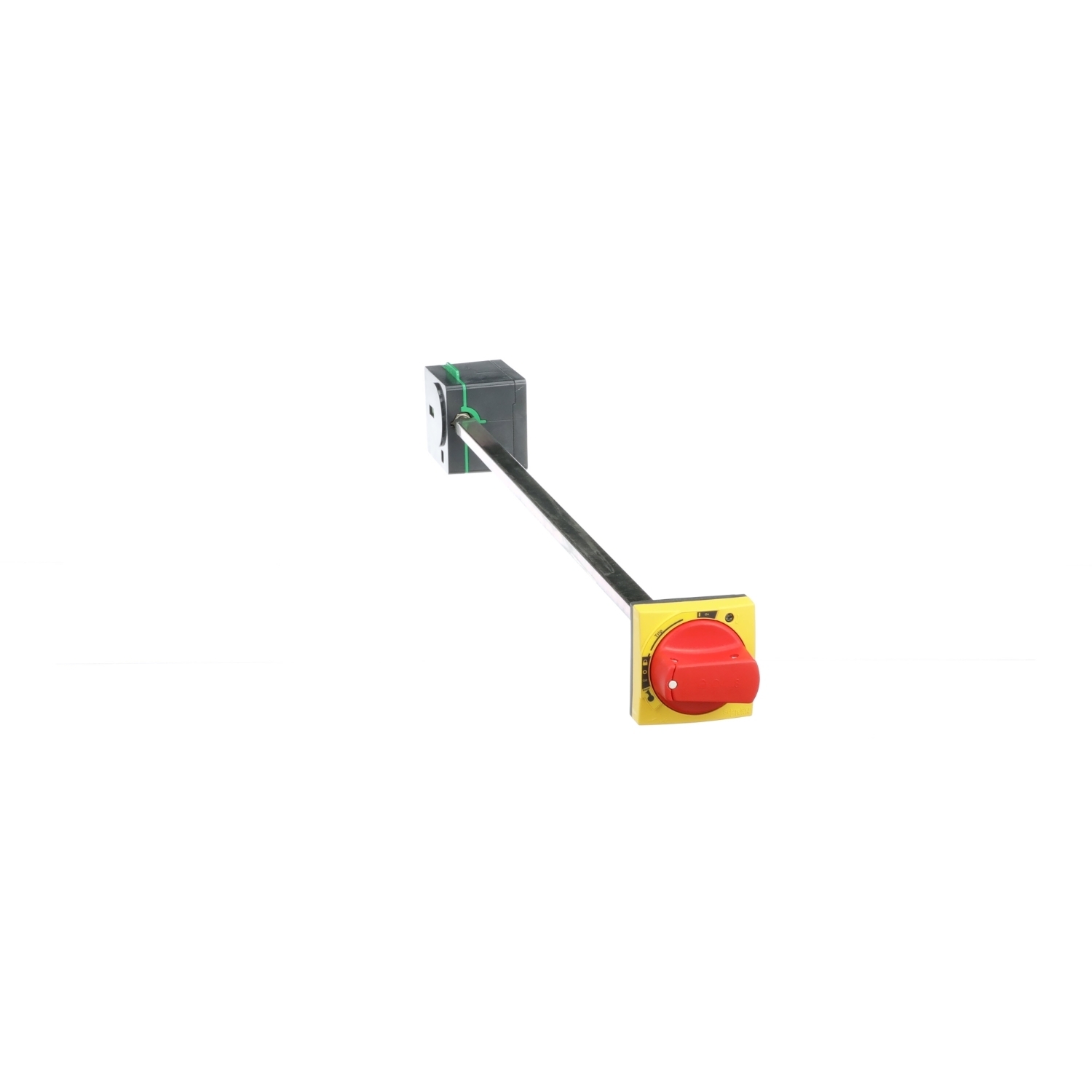 Side rotary handle, ComPact NSXm, red handle/yellow front, shaft length 45-480mm, IP54