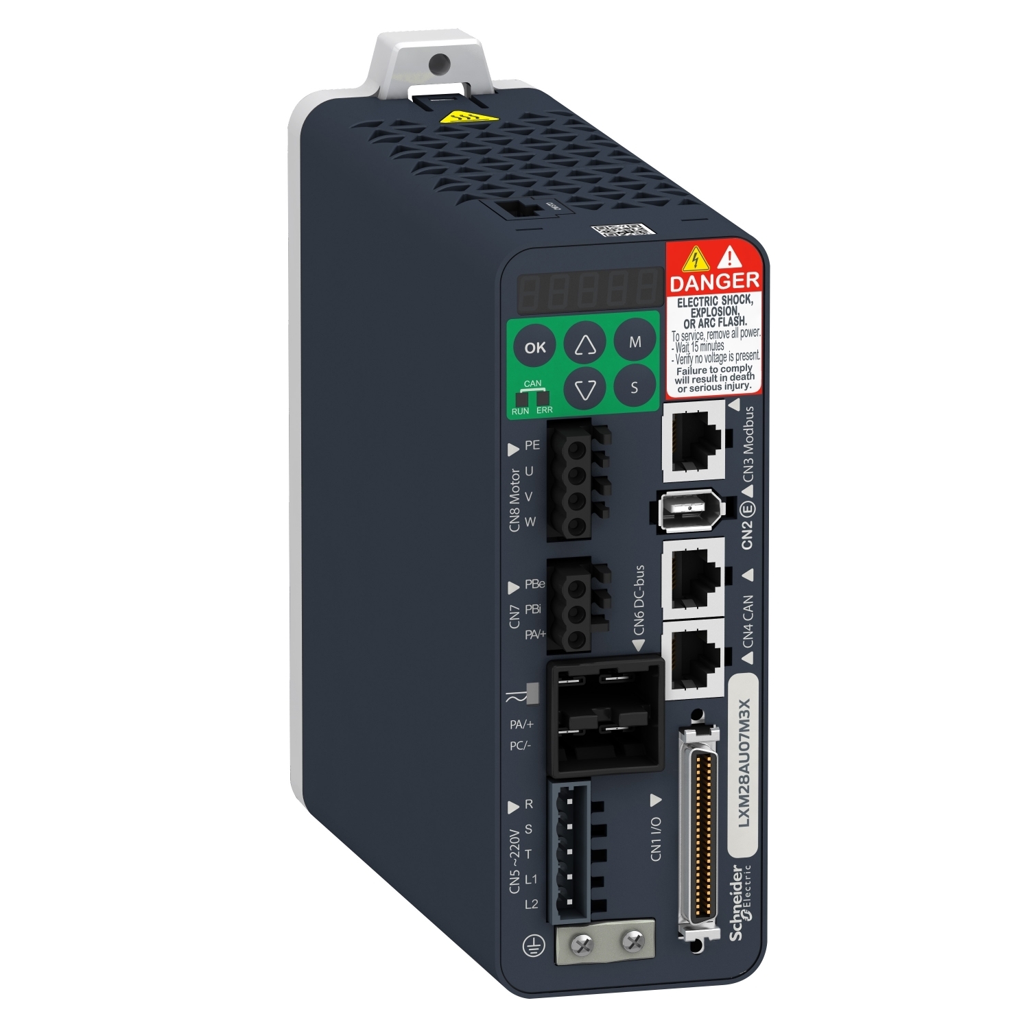 motion servo drive, Lexium 28, single and three phase, 200 to 240V, 200W