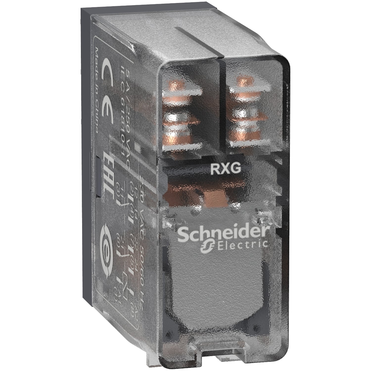 interface plug in relay, Harmony Electromechanical Relays, 5A, 2CO, clear cover, 24V AC