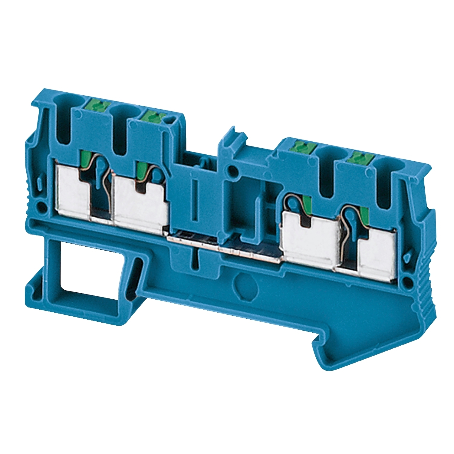 Terminal block, Linergy TR, push-in type, feed through, 4 points, 2.5mm, blue, set of 50
