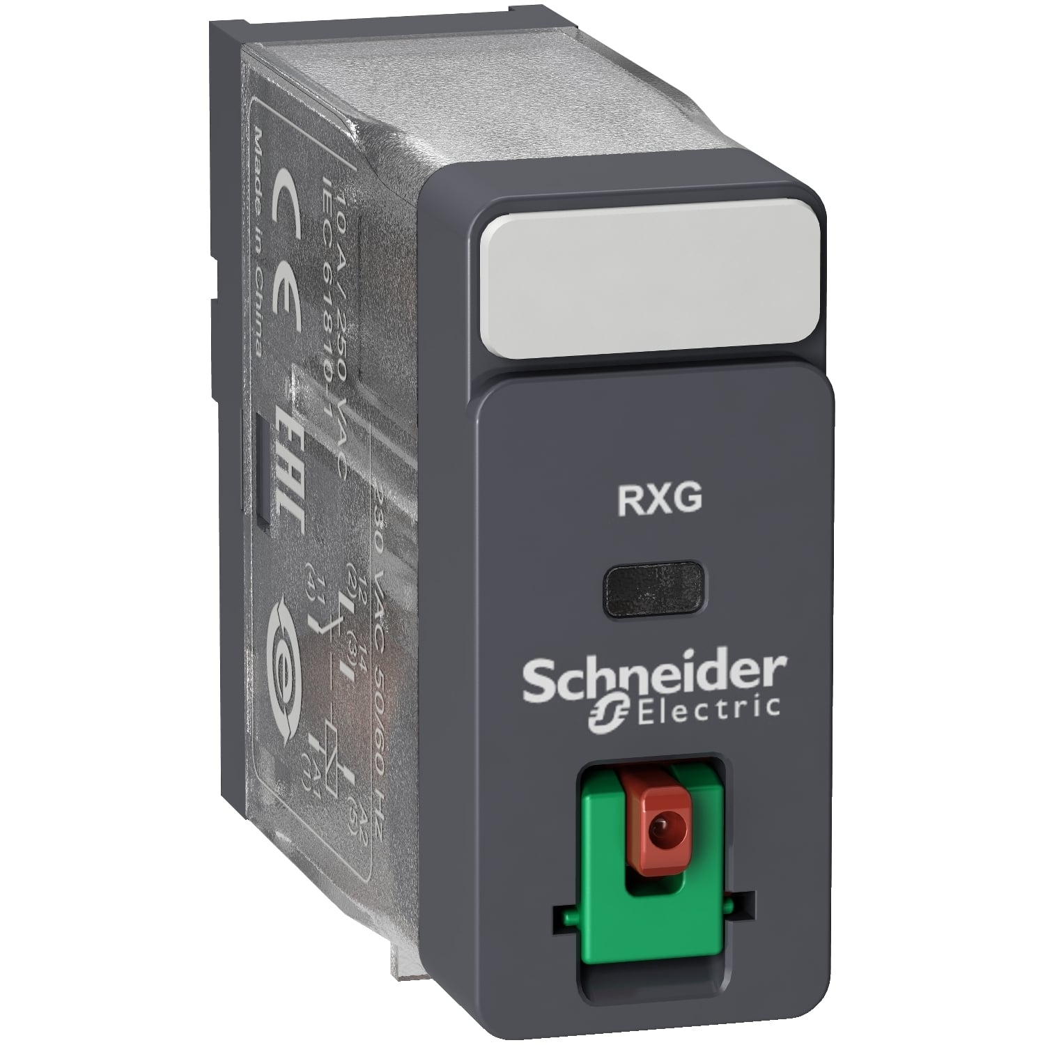 interface plug in relay, Harmony Electromechanical Relays, 10A, 1CO, lockable test but to n, 24V AC