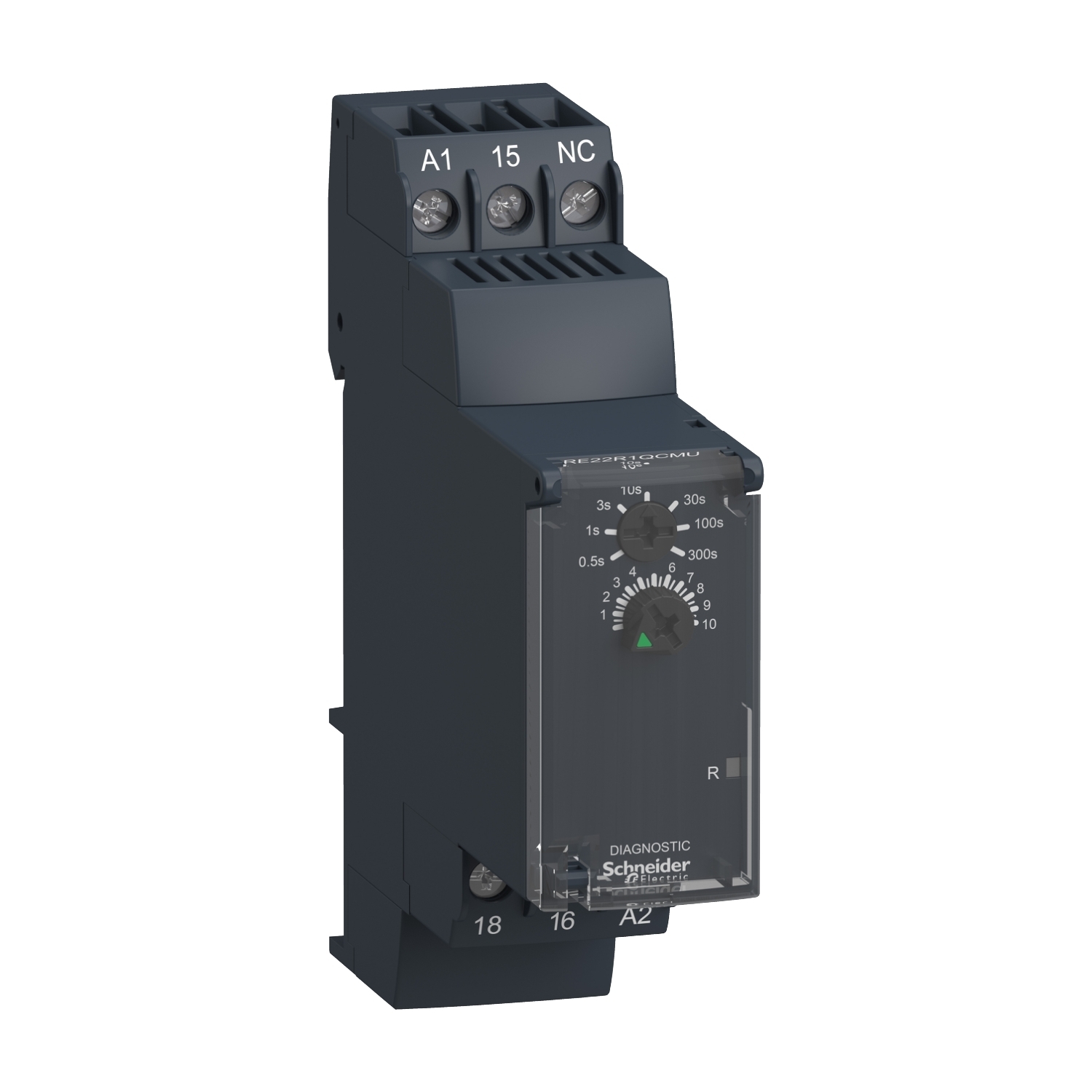 single function relay, Harmony Timer Relays, 8A, 1 CO, 0.05s?300s, star delta, 24V DC or 24...240V AC DC