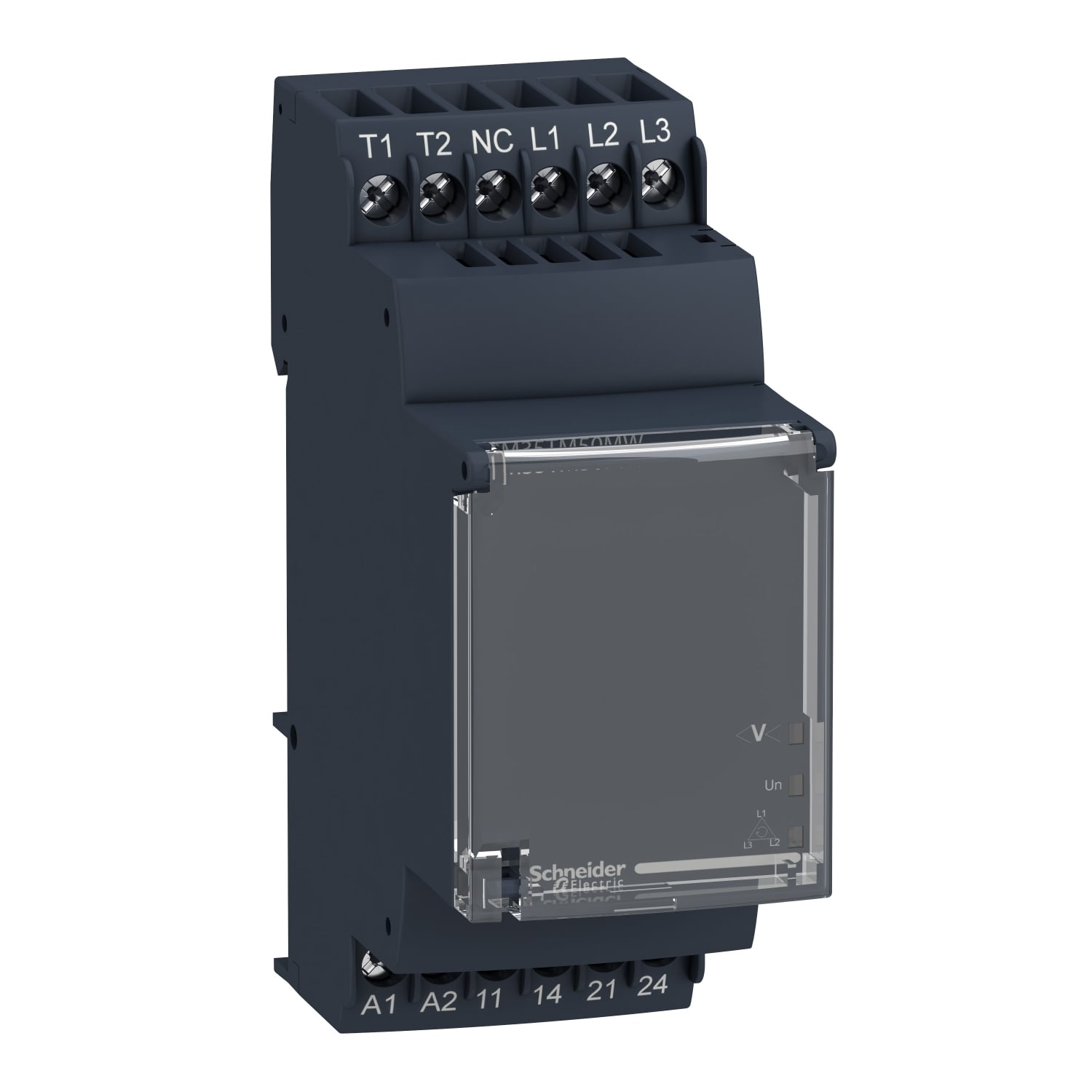 3-phase control relay, Harmony Control Relays, 5A , 2NO, phase failure detection, 24..240V AC DC