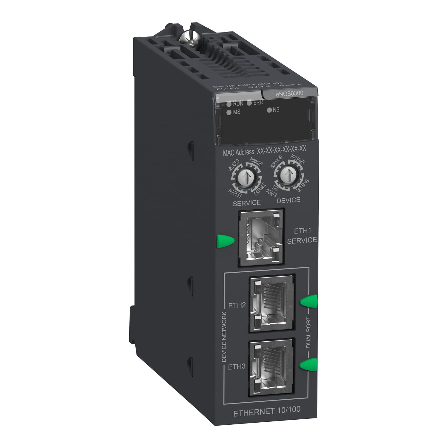 switch module, Modicon X80, network option switch