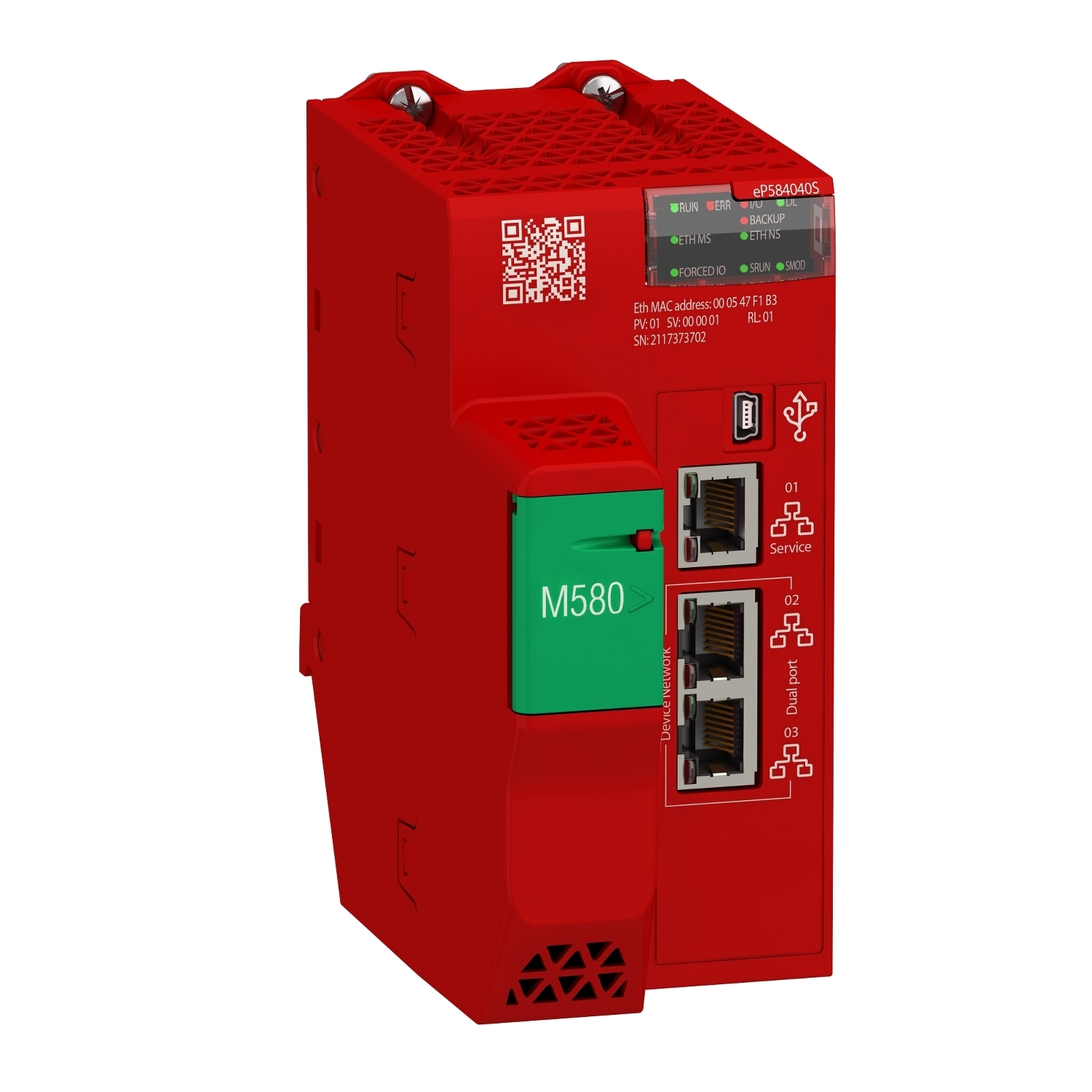 standalone safety processor, Modicon M580, 16MB, 61 Ethernet devices, 16 remote IO racks of X80 and Quantum, 64 CIP safety devices [TAA]