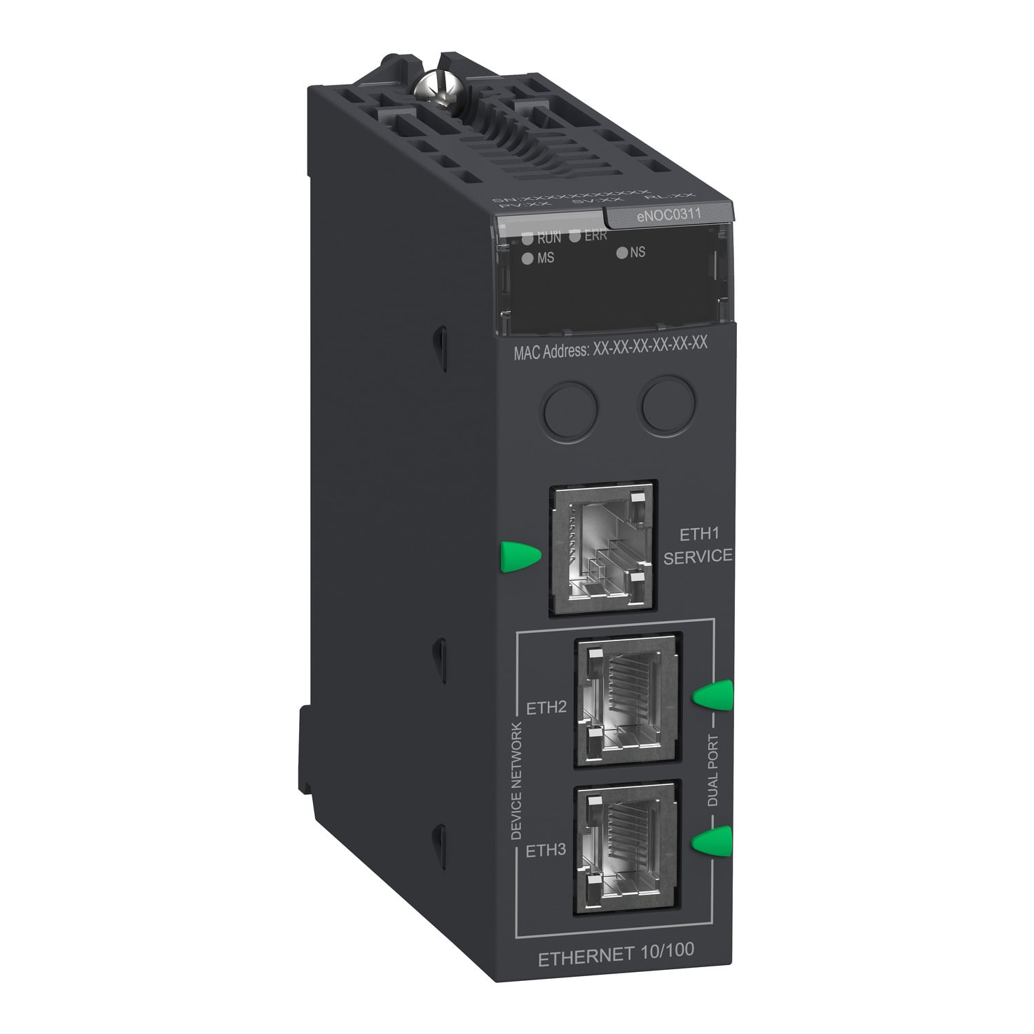 network module, Modicon M580, FactoryCast Ethernet