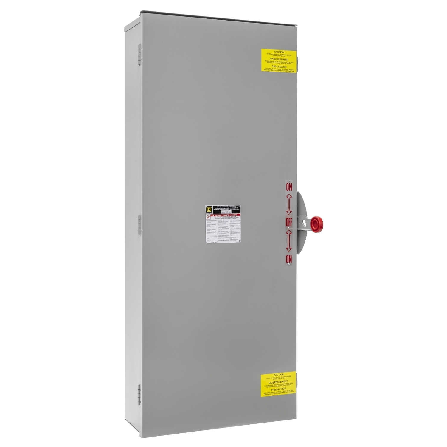 Safety switch, double throw, non fusible, 3 pole, 3 wire, 240VAC, 250VDC, 400A, Type 3R