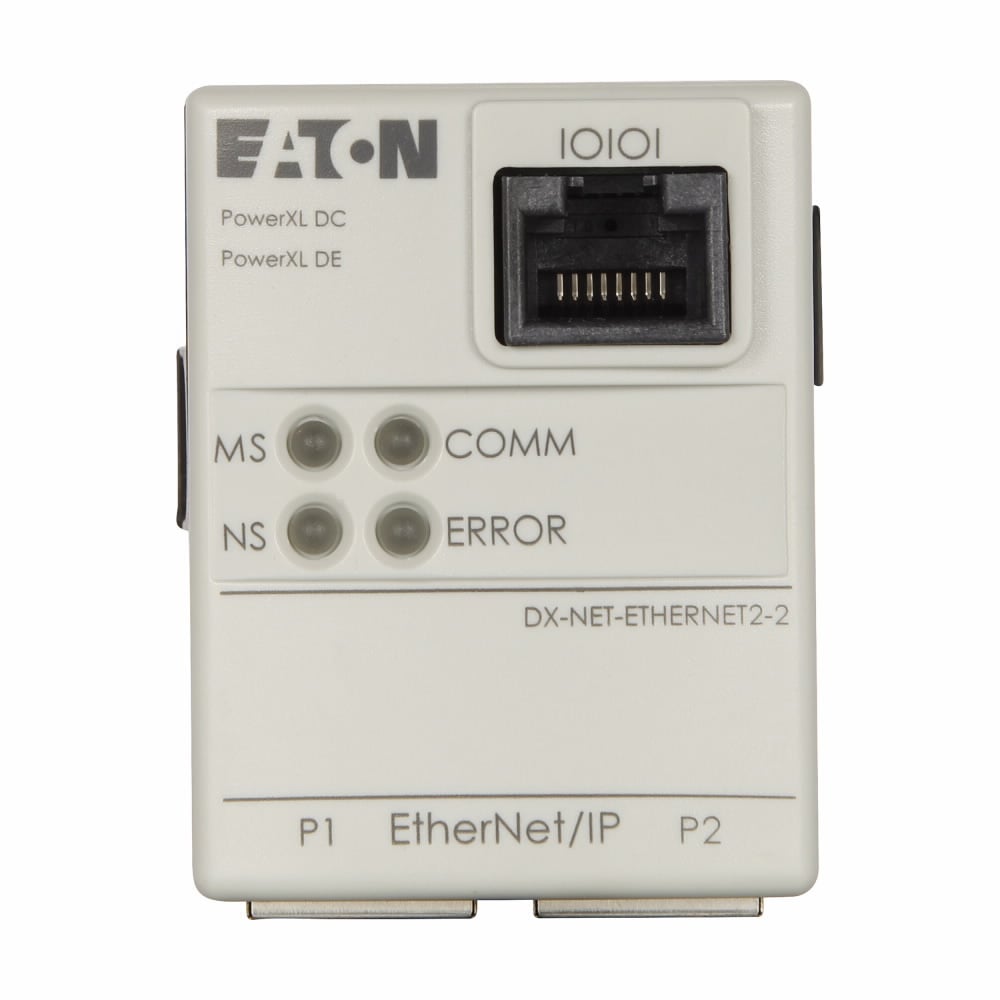 DX-NET-ETHERNET2-2 Ethernet/IP Plug-In Interface Module, For Use With DC1 Series Adjustable Frequency AC Drives and DE1 Series Variable Speed Starter