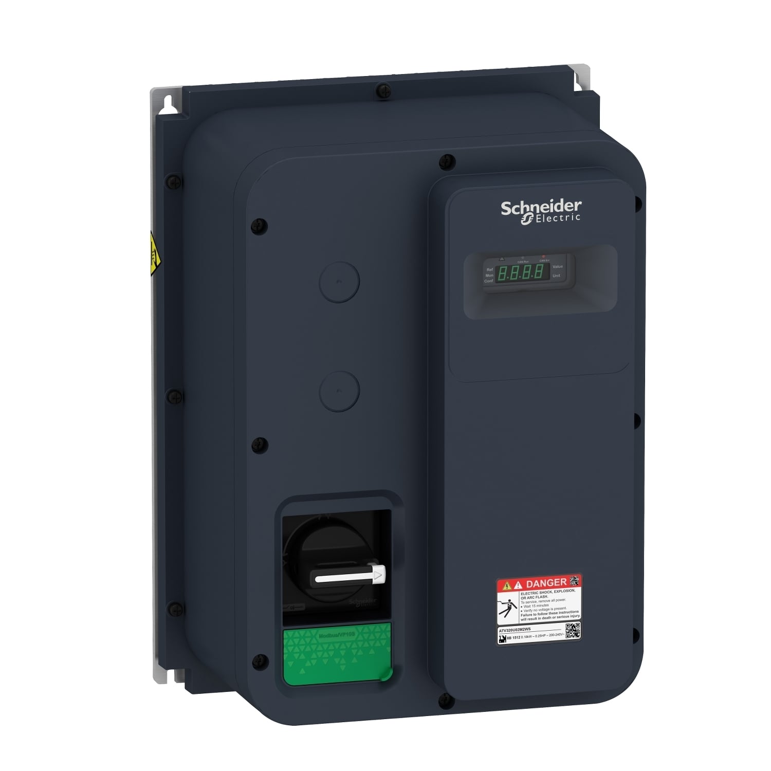 variable speed drive, Altivar Machine ATV320, 0.75kW, 200 to 240V, 1 phase, enclosed, IP65