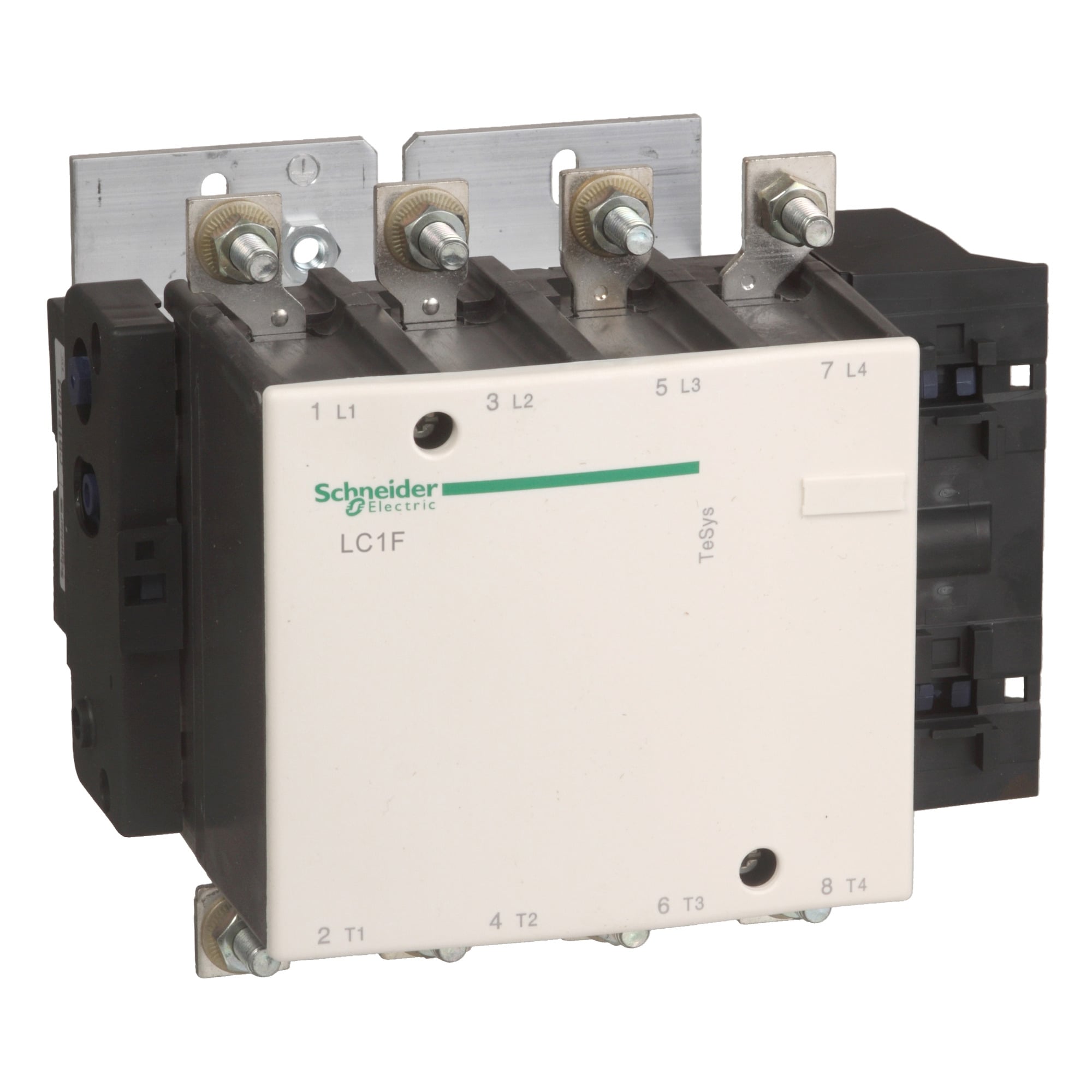TeSys F contactor-4P(4 NO)-AC-1 <= 440V 400A with coil LX1/LX9 -241000V AC 40/400Hz, LX4 -24...460V DC, LXE -100...250V AC 50/60Hz or 100380V DC