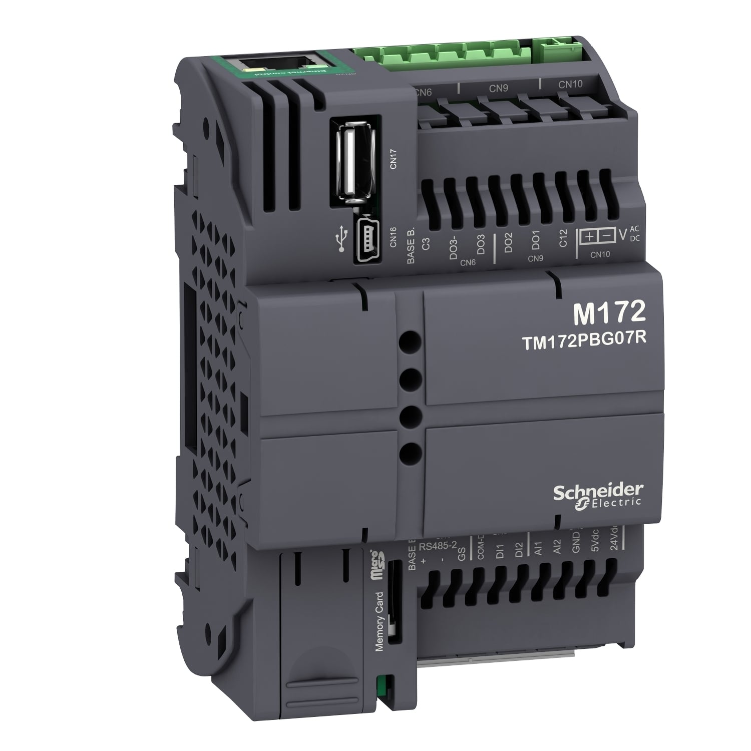 Controller, Modicon M171/M172/M173, performance blind 7 IO, Ethernet, Modbus