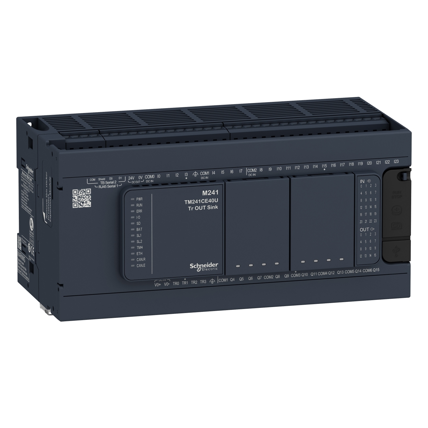 logic controller, Modicon M241, 40 IO, relay