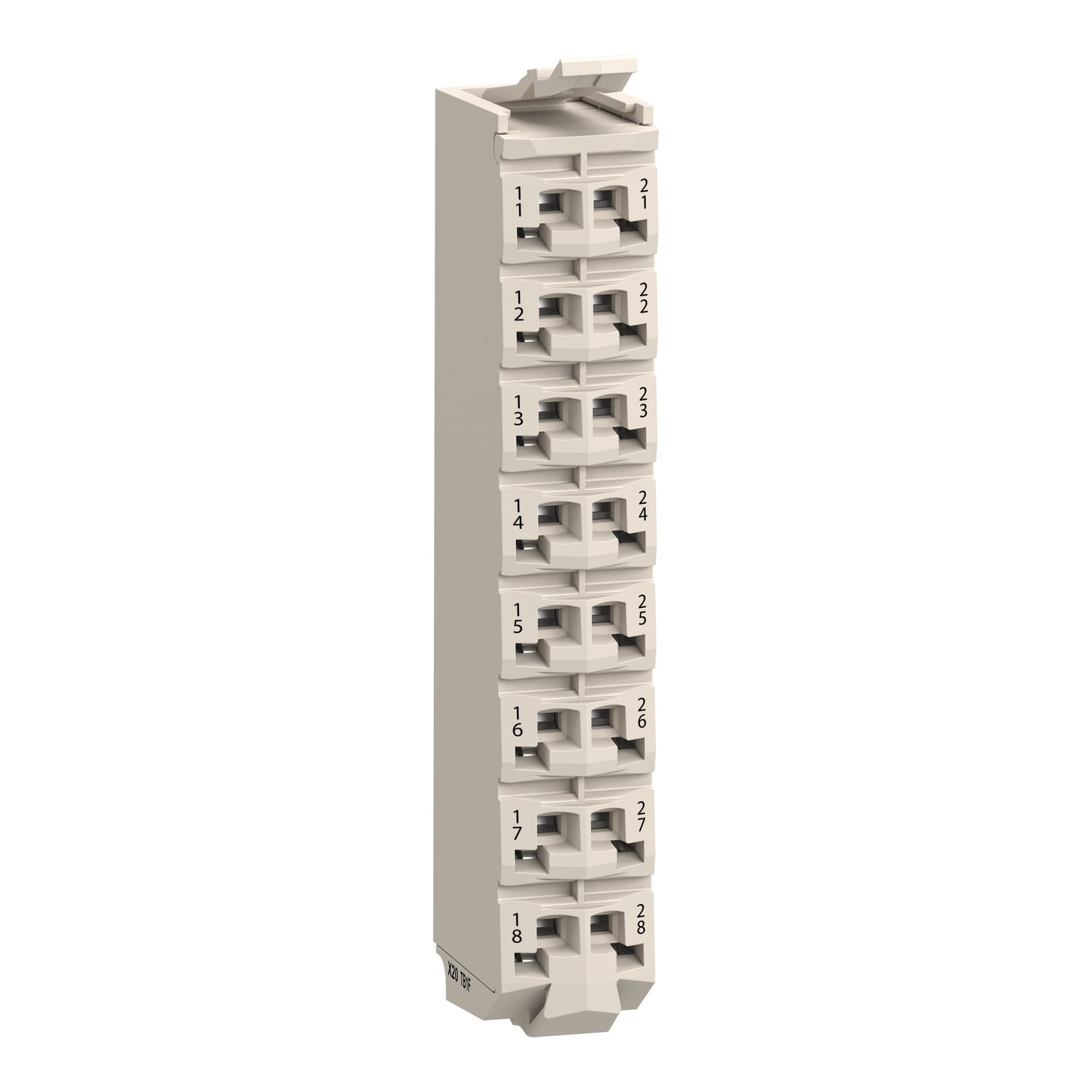 terminal block, Modicon TM5, 16 contacts, white, quantity 1