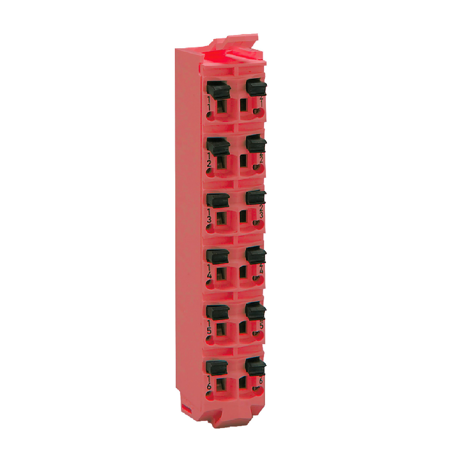 Modicon TM5, Safety coded terminal block, 12 contacts, red, quantity 1