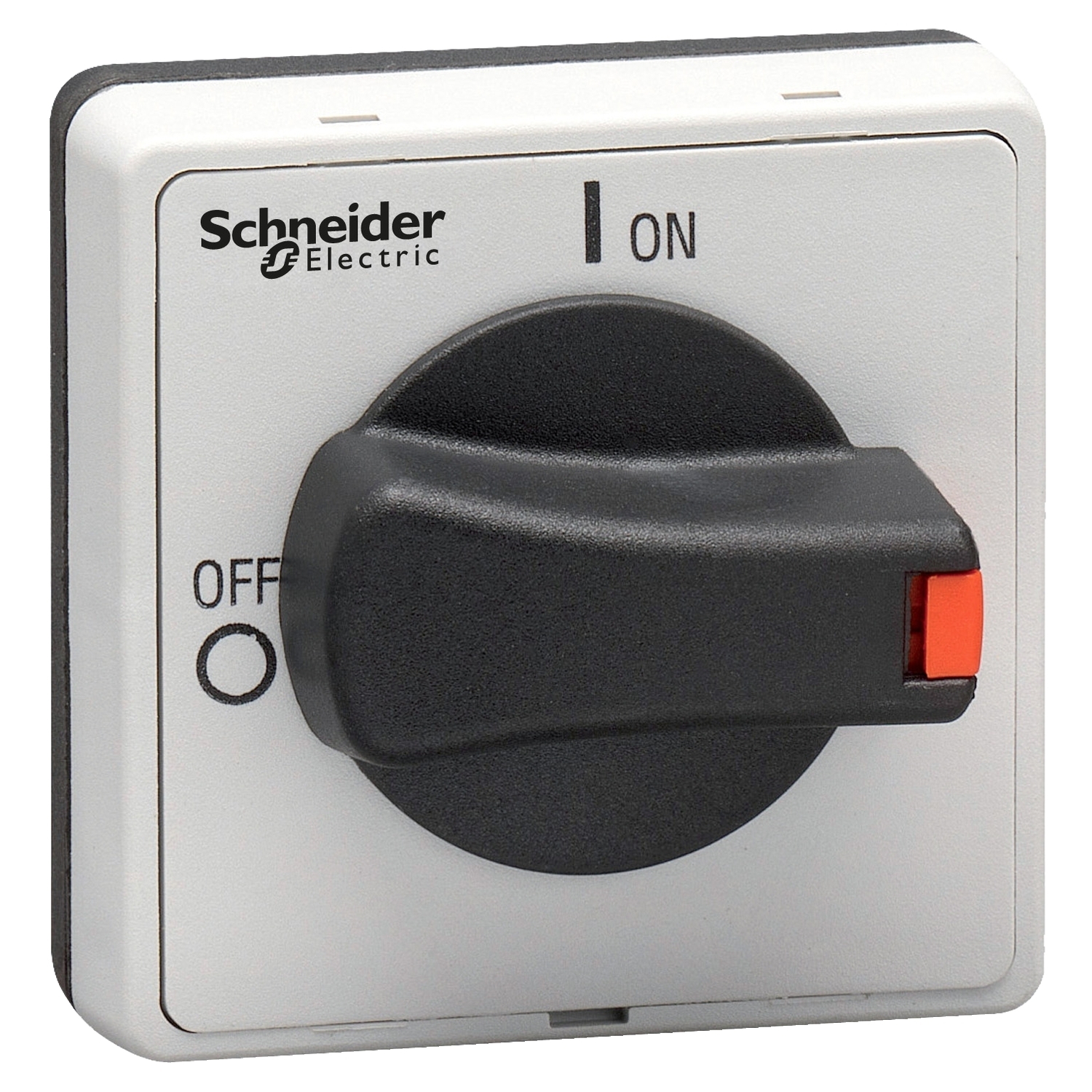 Disconnect switch, TeSys VLS, protruding rotary handle, screw mounting, 48x48 mm, black handle, 5 mm shaft