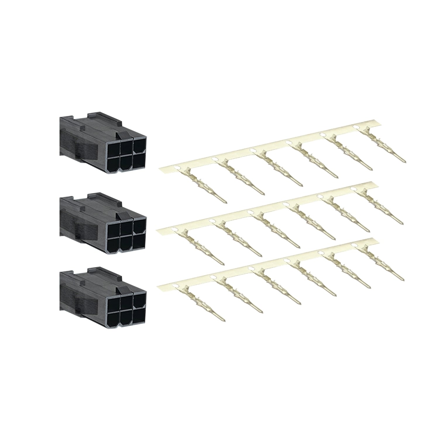 motor power connector kit, leads conn. with brake for BCH2.B/.D/.F - 40/60/80mm