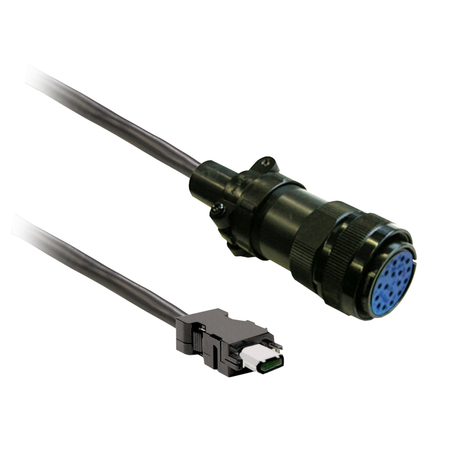encoder cable 5m shielded, MIL connector for BCH2.H/.M/.R, CN2 plug