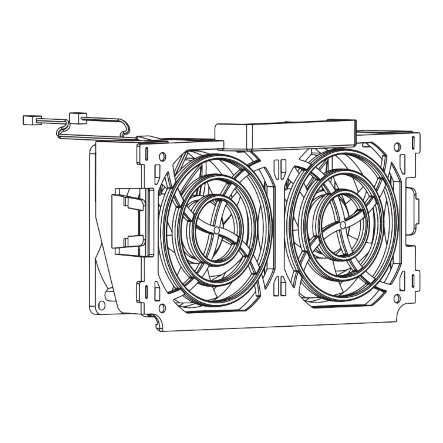 Wear part, enclosure door, fan for variable speed drive, Altivar 340, Altivar Process 600 900, from 7.5 to 22kW
