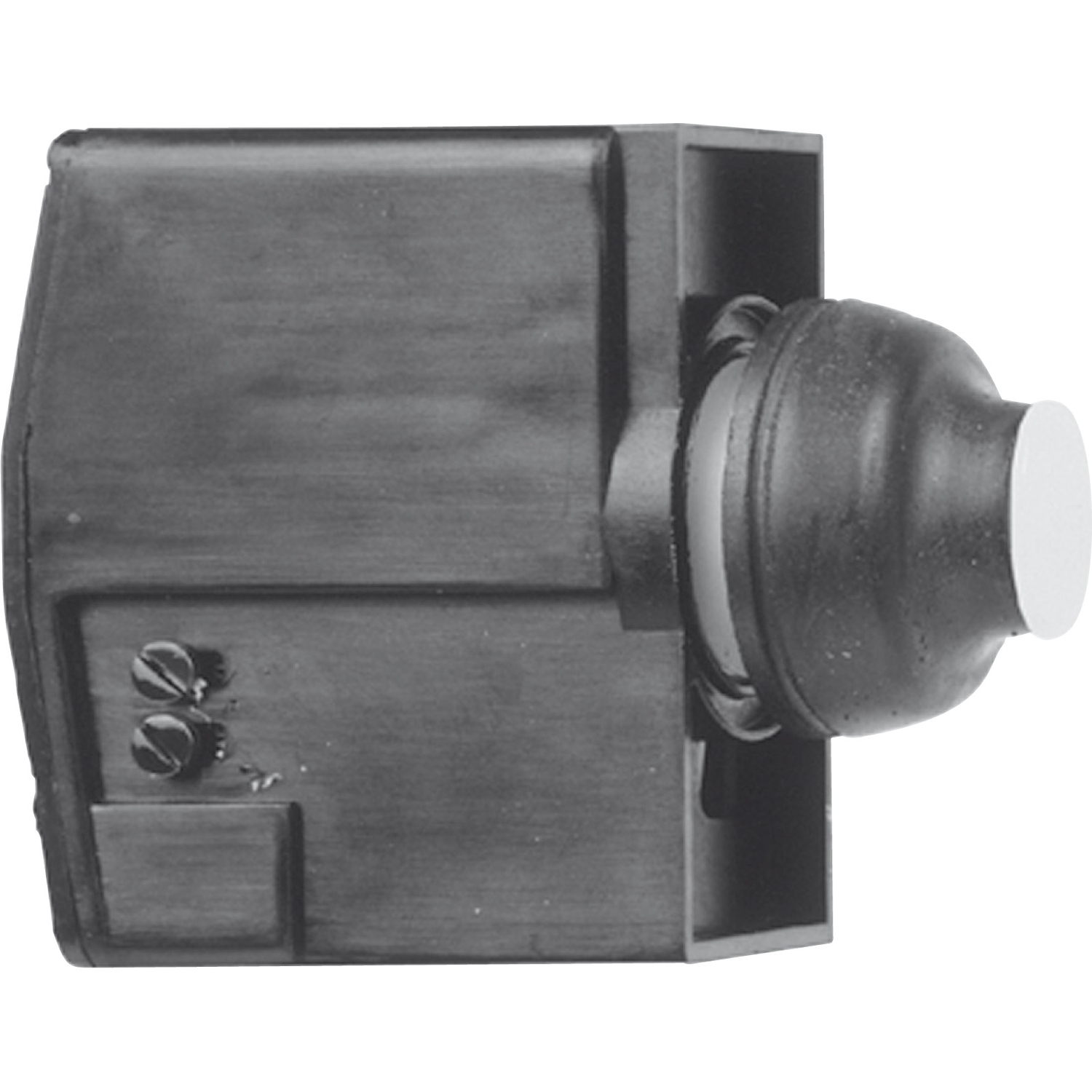 Booted push button, Harmony XAC, control circuit, black, booted, 1NO + 1NC at start of travel, 1NO at end of travel, 0...15V DC
