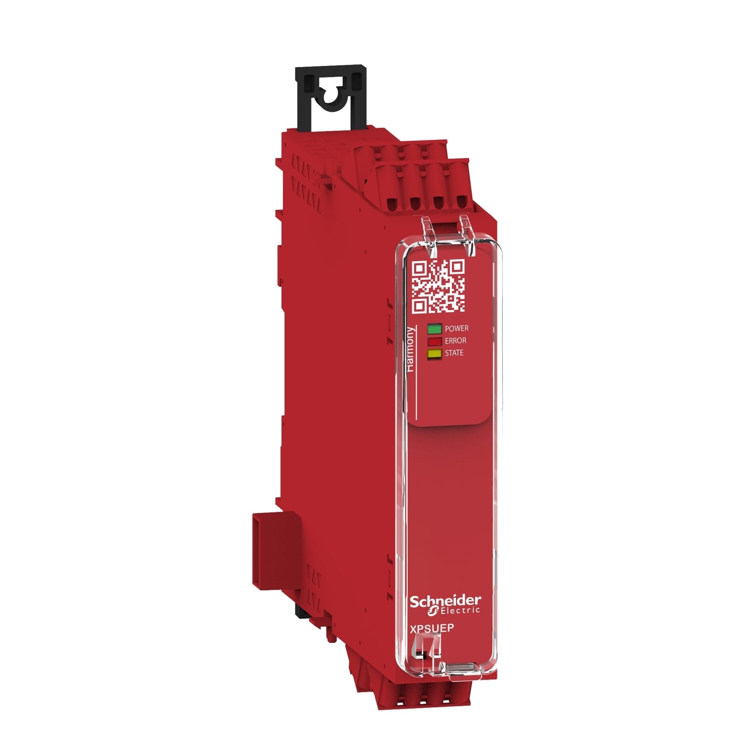 safety module, Harmony XPSU, Cat 4, expansion use with universal range, 24V AC or DC, spring