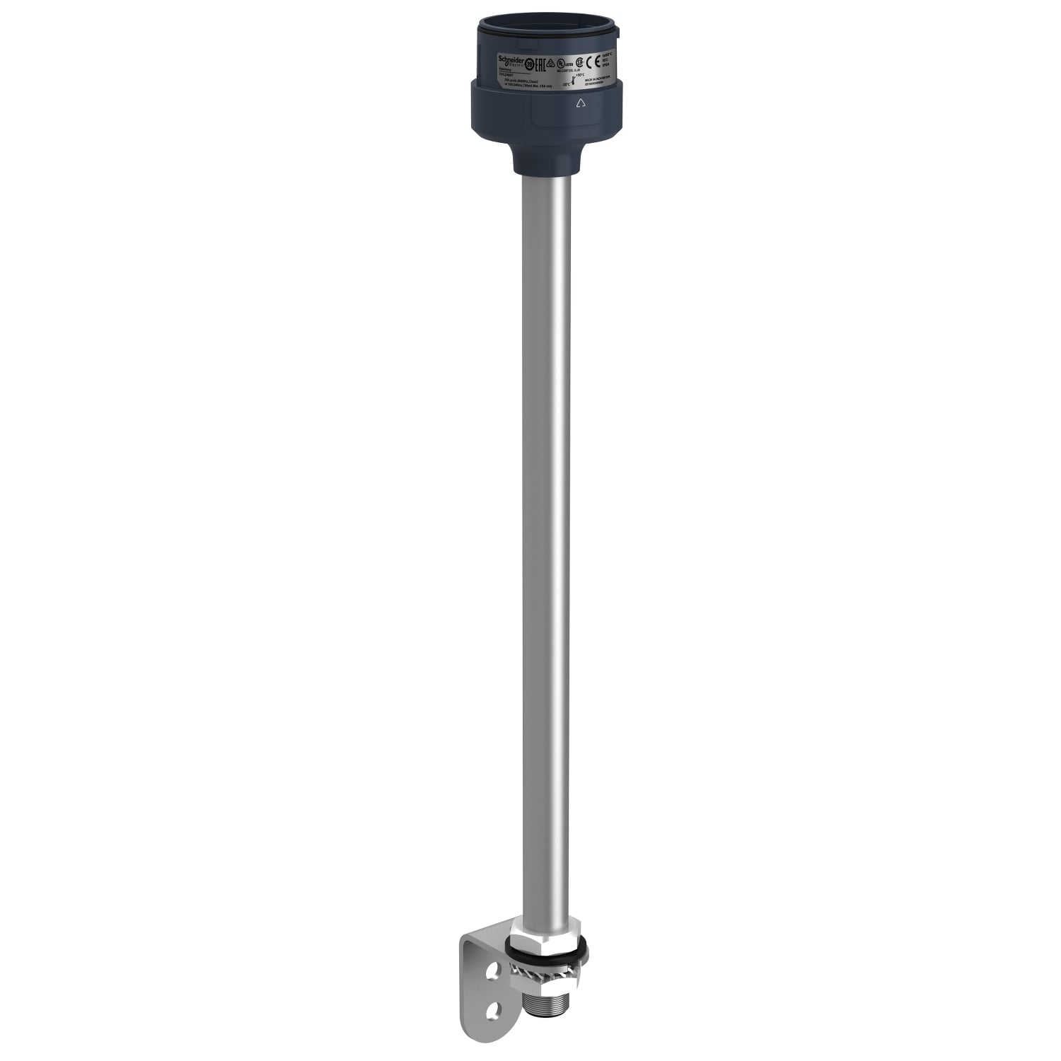 Fixing metal bracket with 400mm aluminium pole for modular tower lights, Harmony XVU, black, 60mm