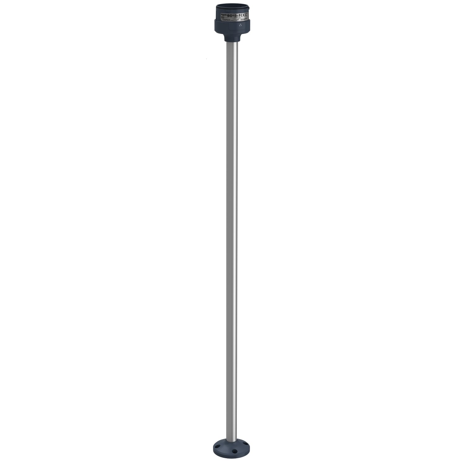 Fixing plate with 800mm aluminium pole for modular tower lights, Harmony XVU, black, 60mm