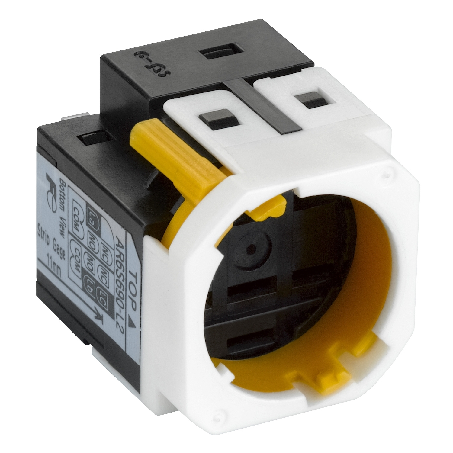Fast connector socket, Harmony XB6E, for IPB, 1 NO NC