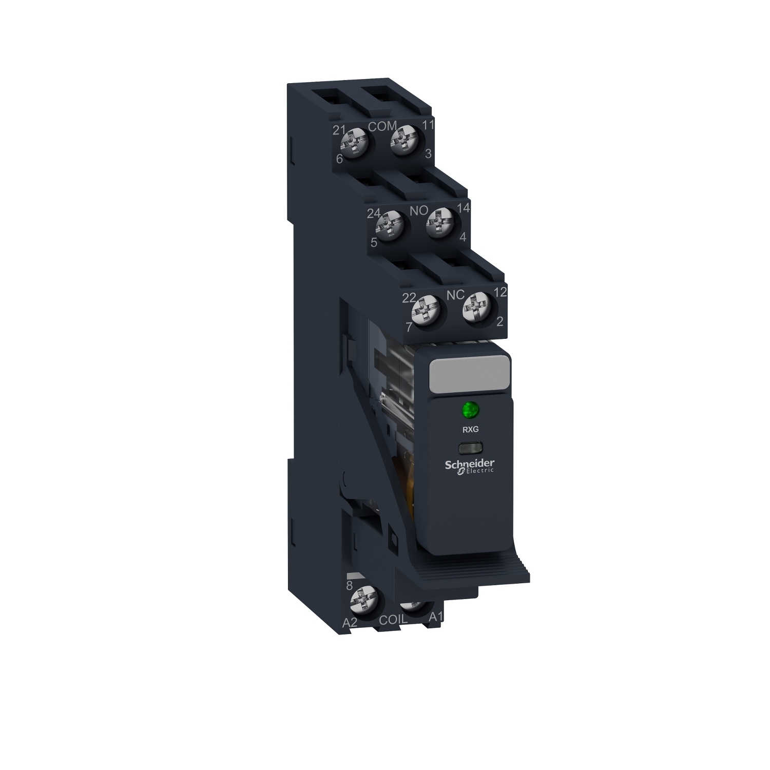 interface plug in relay, Harmony Electromechanical Relays, pre assembled, 5A, 2CO, with LED, 24V DC