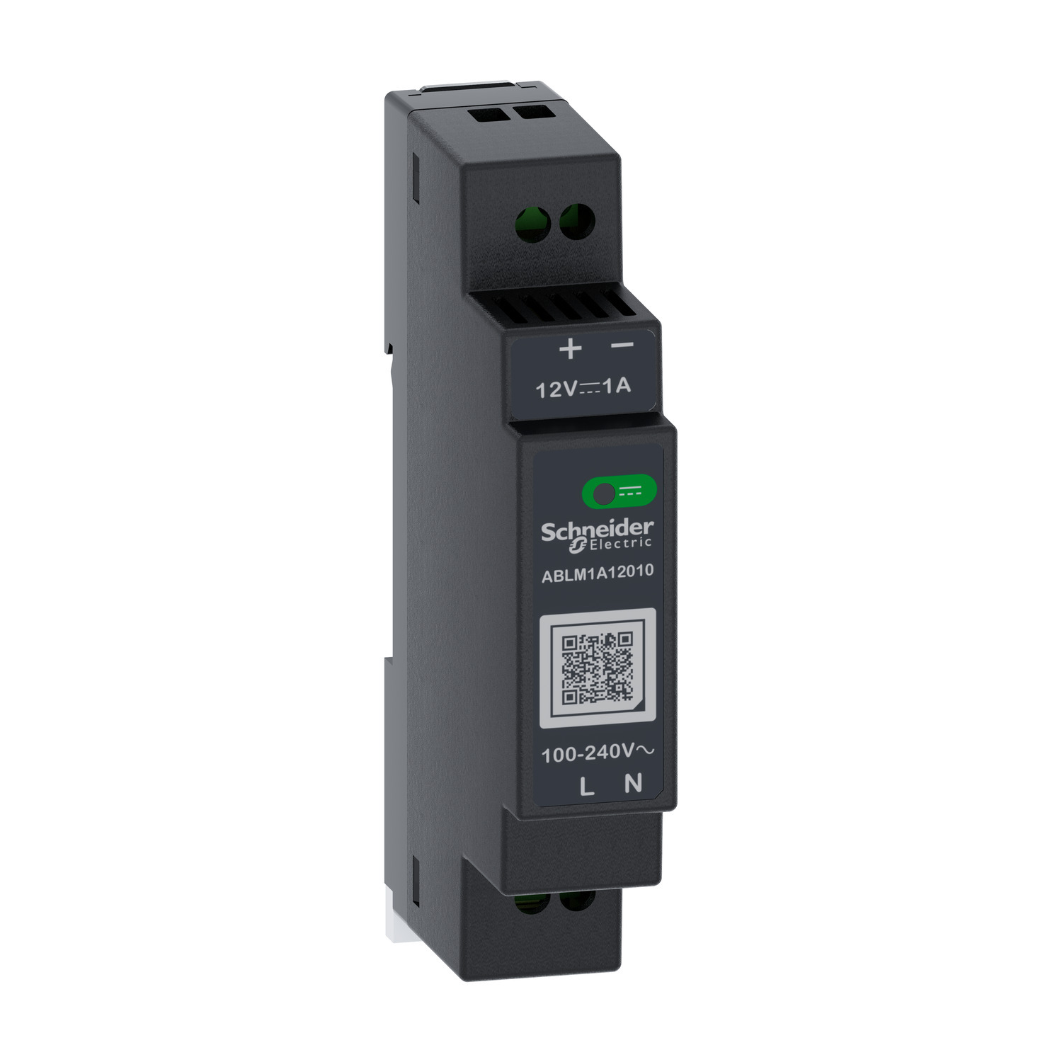 Regulated Power Supply, 100 to 240V AC, 12V, 1A, single phase, Modular