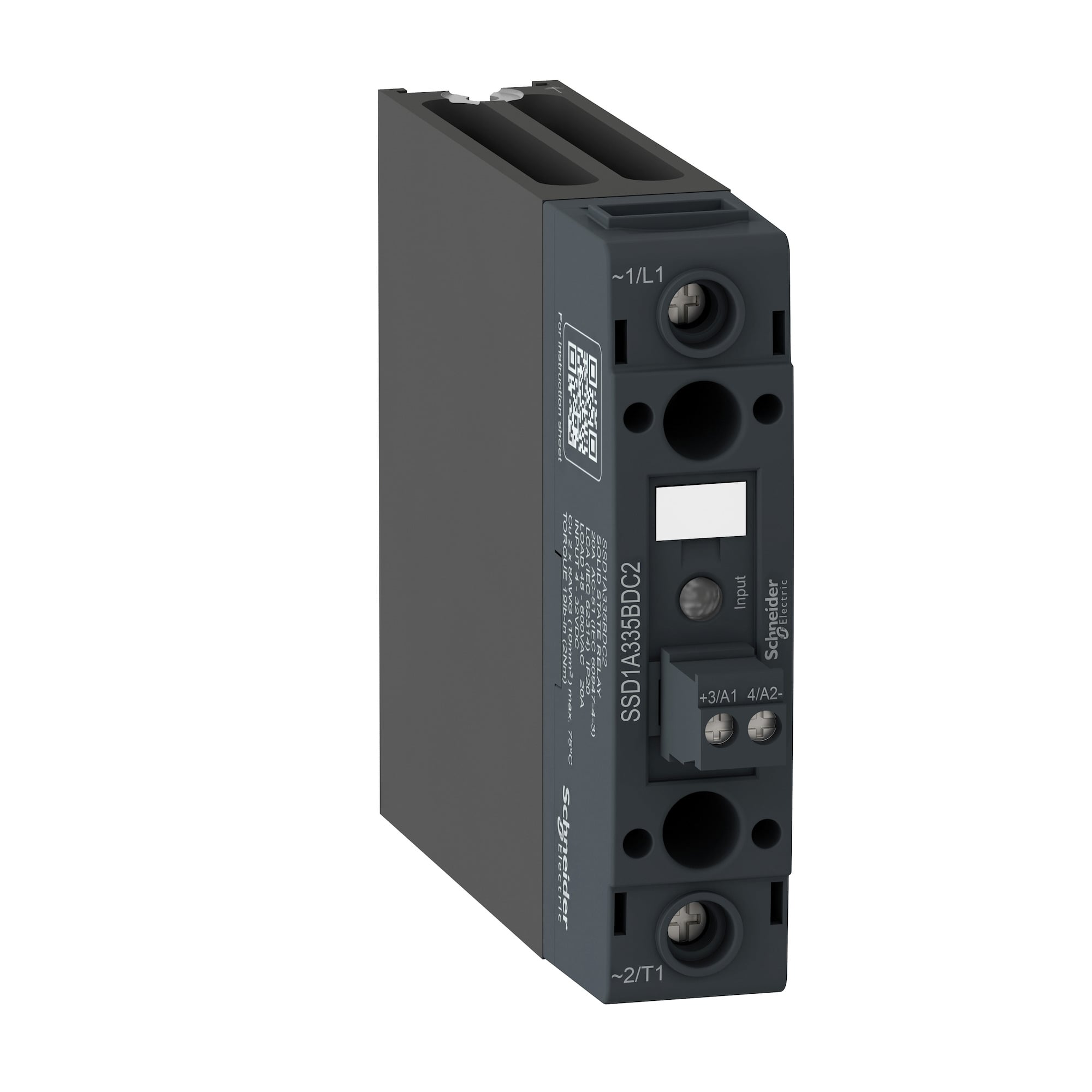 Harmony, Solid state relay, 20 A, DIN rail mount, zero voltage switching, input 90280 V AC/DC,  output 48...600 V AC