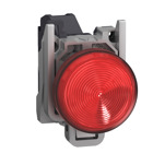 Complete pilot light, Harmony XB4 - ATEX D, red, integral LED, 24...240V