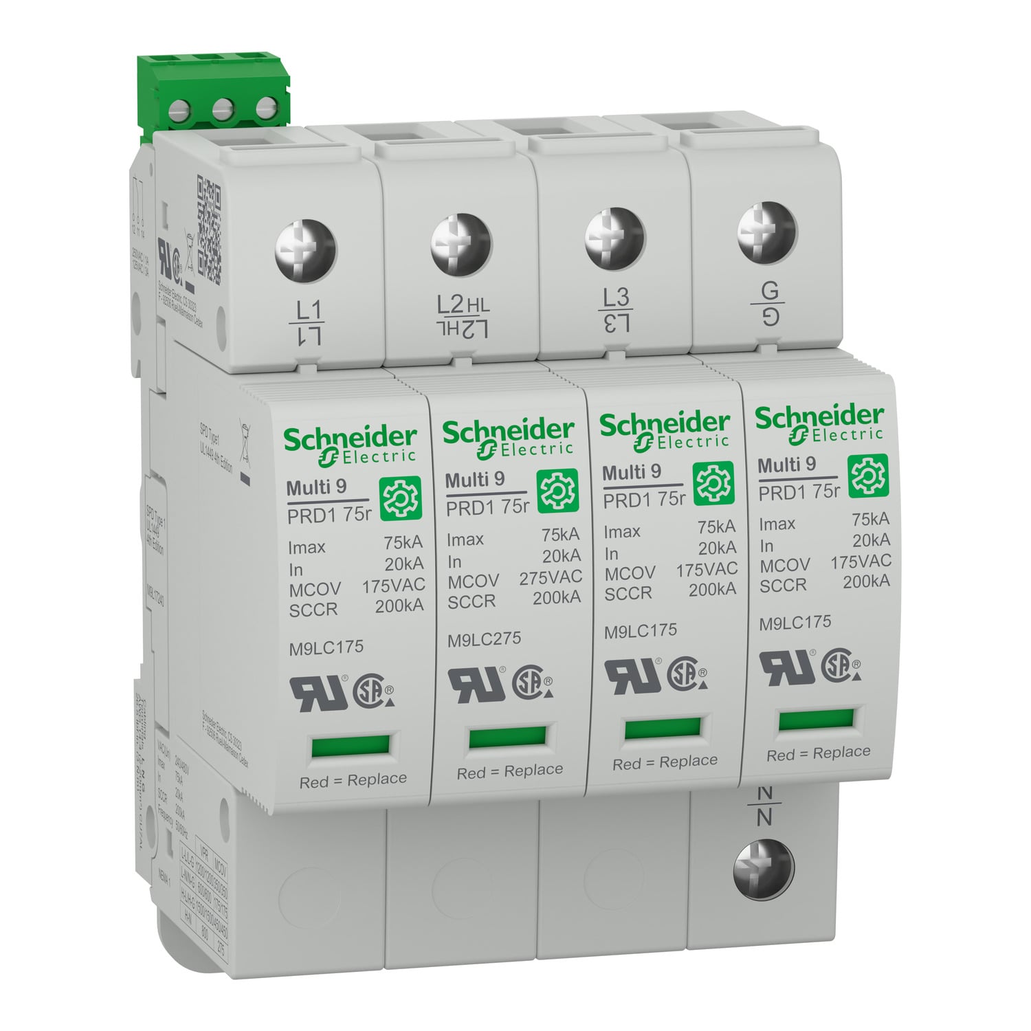 surge arrester, Multi9 PRD1 75r, 4P, 120/240 V