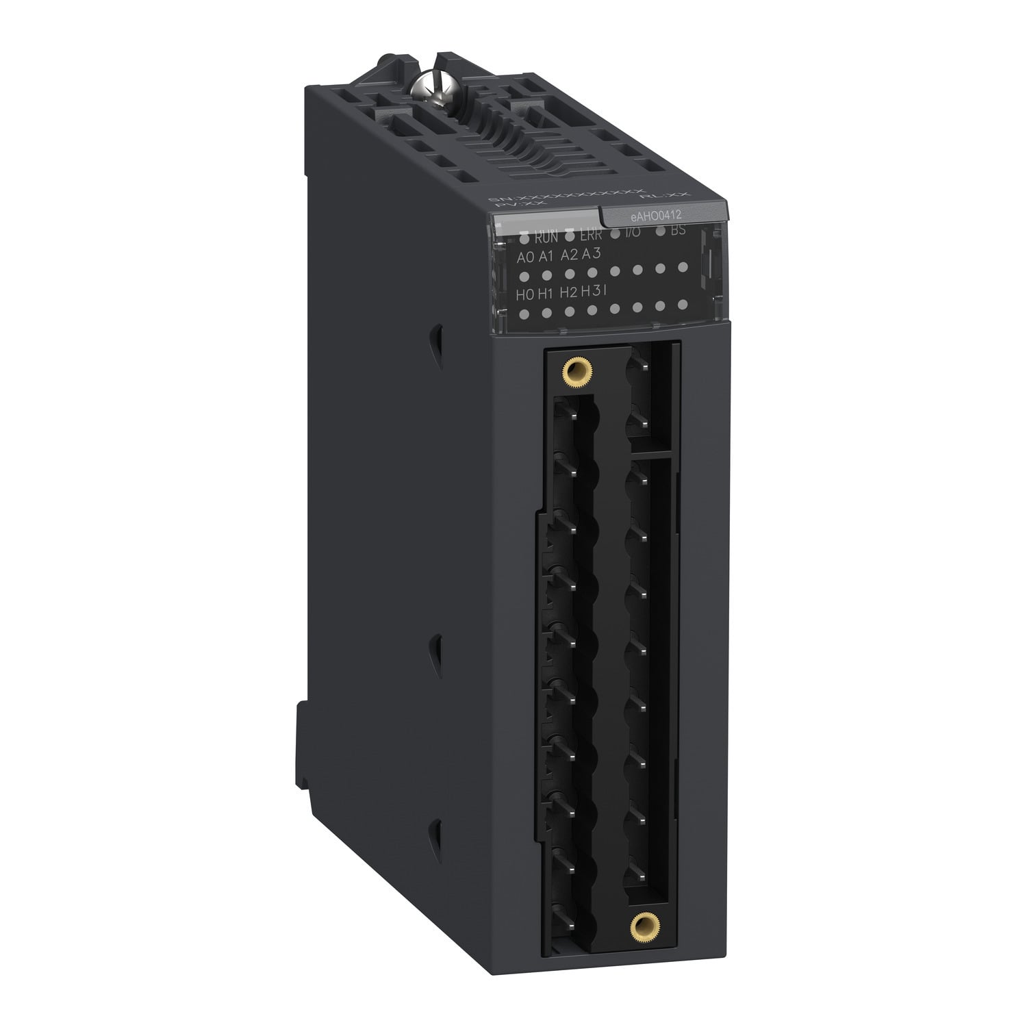 analog isolated high level output module, Modicon X80, 4 HART outputs, 4 to 20mA