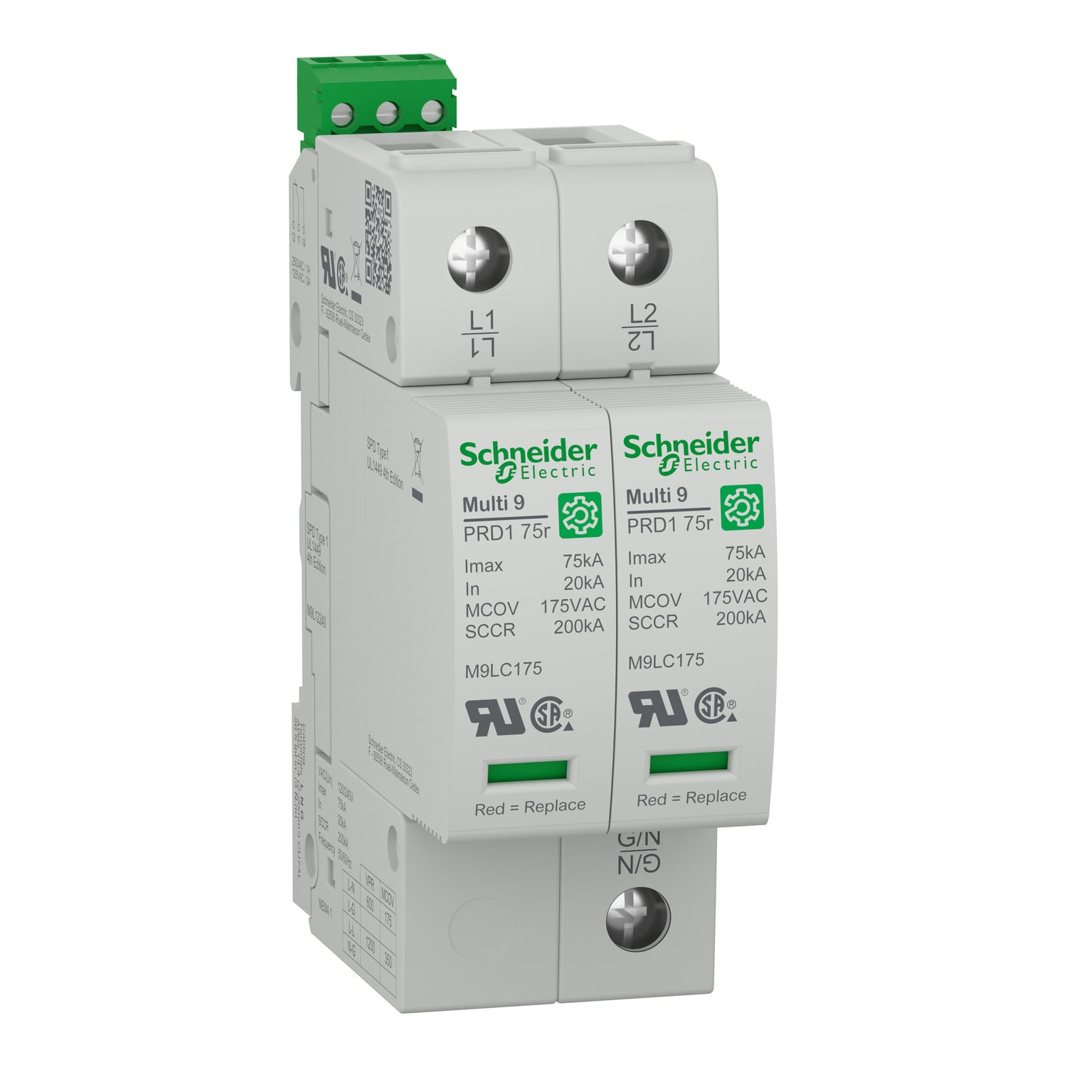 surge arrester, Multi9 PRD1 75r, 2P, 120/240 V