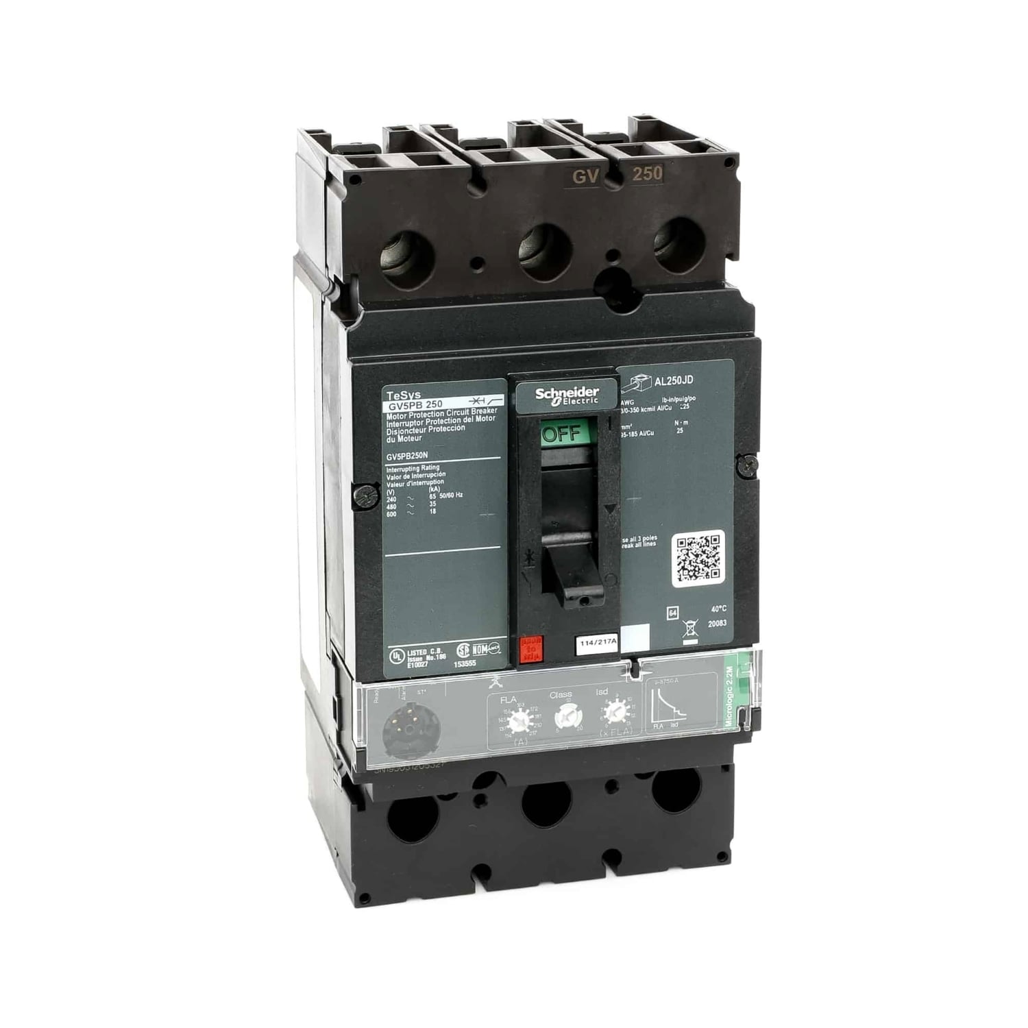 TeSys Motor Protection Circuit Breaker, 250A, 3P, 600V, 18kA