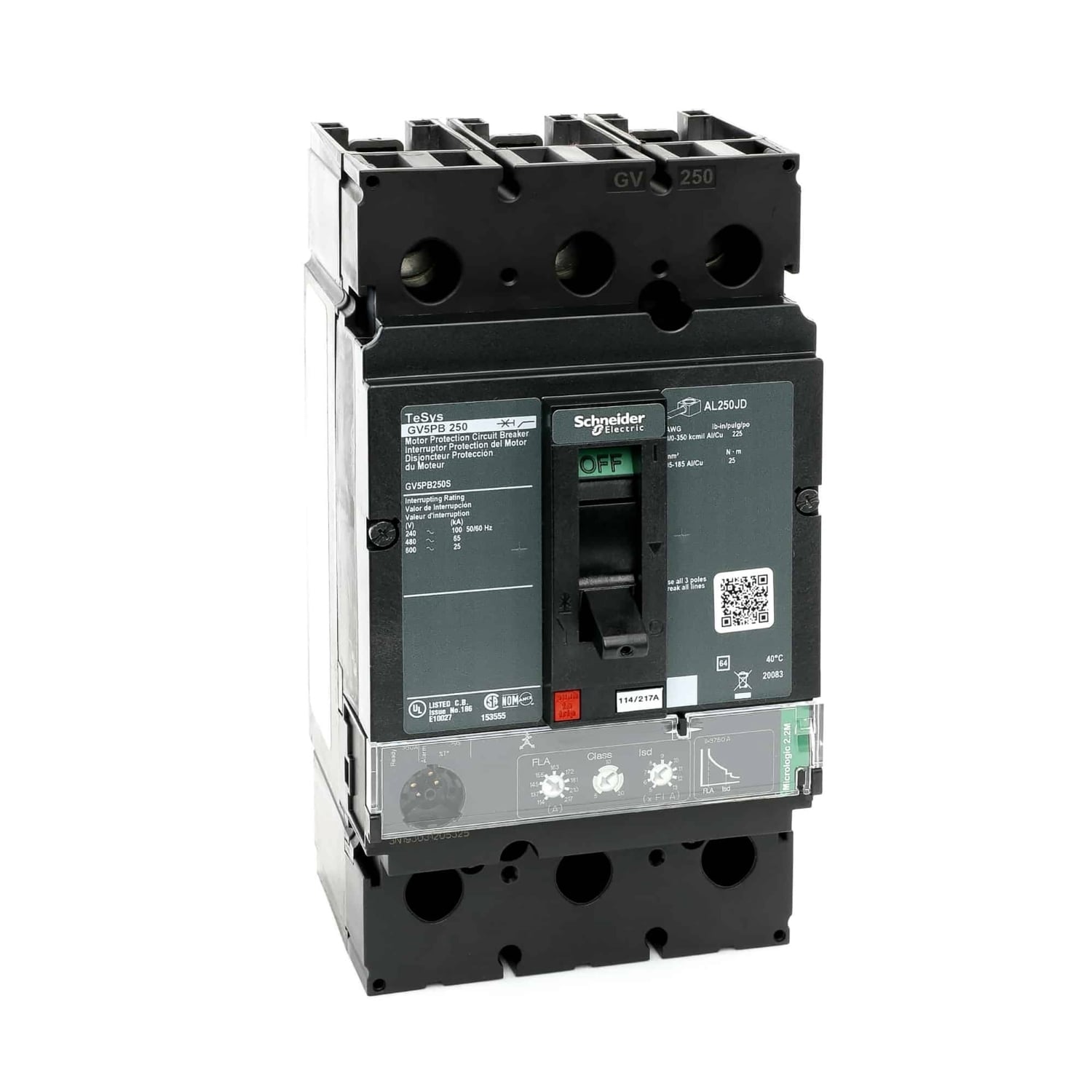 TeSys Motor Protection Circuit Breaker, 250A, 3P, 600V, 25kA