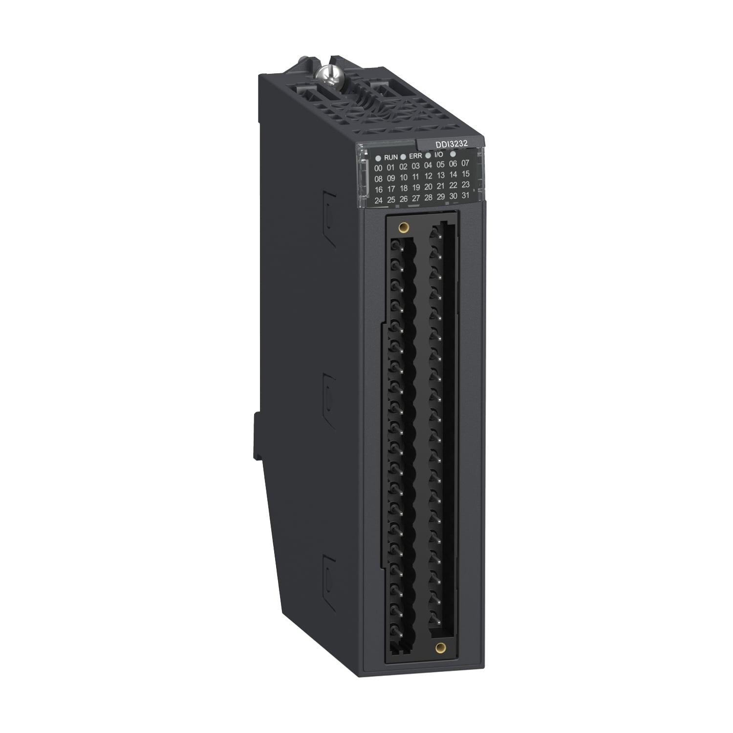 discrete input module, Modicon X80, 32 inputs, 12 or 24V DC positive or negative