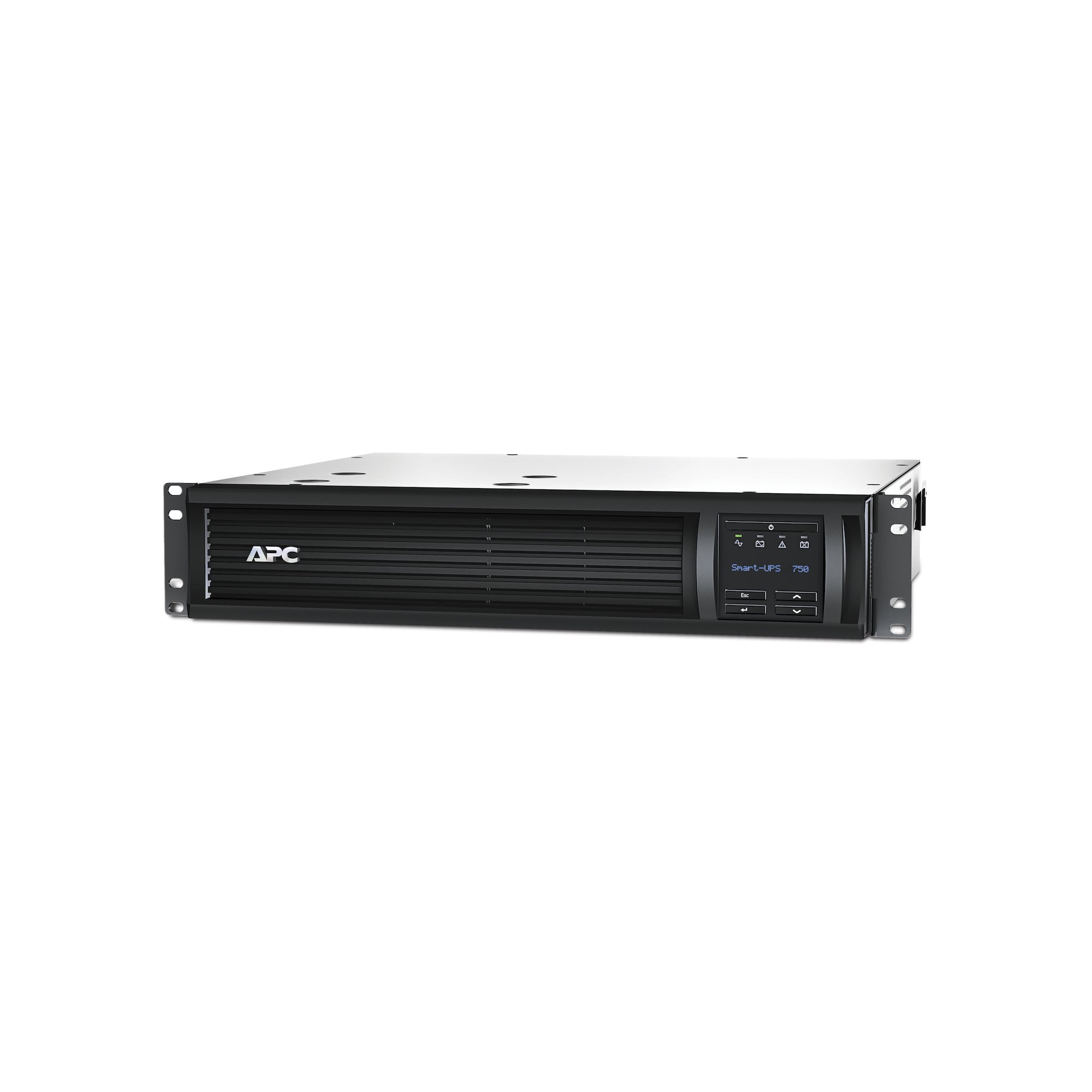 APC Smart-UPS, Line Interactive, 750VA, Rackmount 2U, 120V, 6x NEMA 5-15R outlets, SmartConnect Port+SmartSlot, AVR, LCD