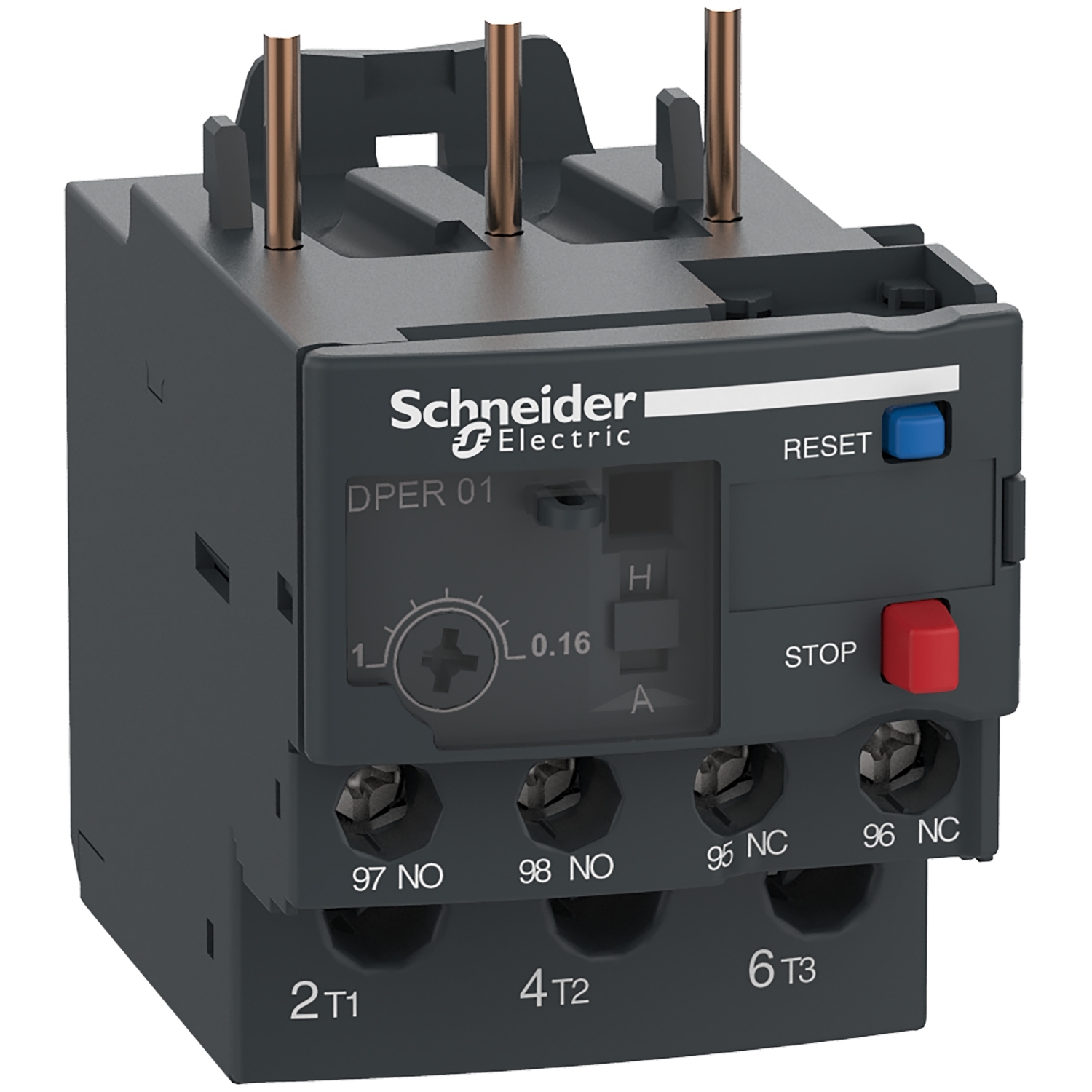 Thermal overload relay,Easy TeSys DPER,0.1-0.16A,class 10