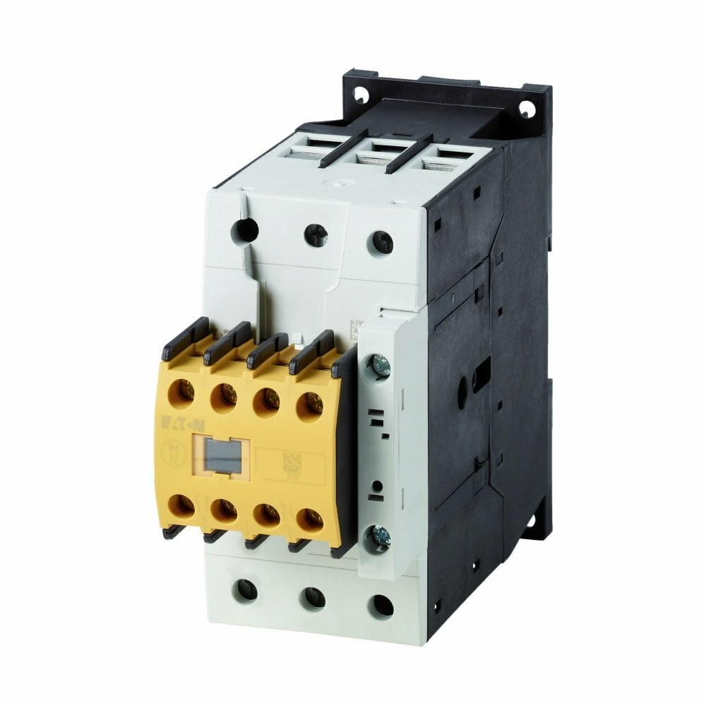 Eaton XT IEC contactor, 60A, 24 Vdc, 2NO-2NC, 65A, Frame D, 55 mm, 20,  25,  40,  60 hp (3PH @200/208, 230/240, 460/480, 575, 600 V), Three-pole, Non-reversing, 200-600V, XT IEC series, Full voltage non-reversing safety contactor