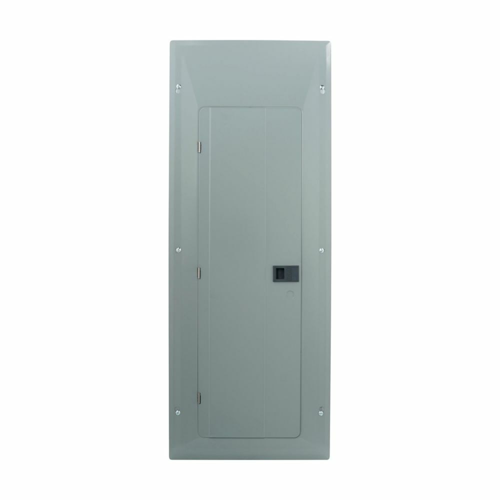 Plug-on neutral main circuit breaker loadcenter,225A,X8,Copper,Cover included,NEMA 1,Metallic,25kAIC,CSR2225,84 circuits,Single pole,42 spaces,Two hots, a neutral and a ground,Single-phase,#6-1/0 AWG Cu/Al,25,Kilo Ampere,25kAIC,Gray,Combina